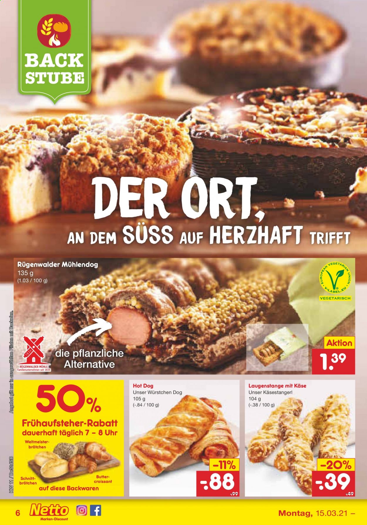 Netto Marken-Discount Prospekte  - 15.03.2021 - 20.03.2021. Seite 6