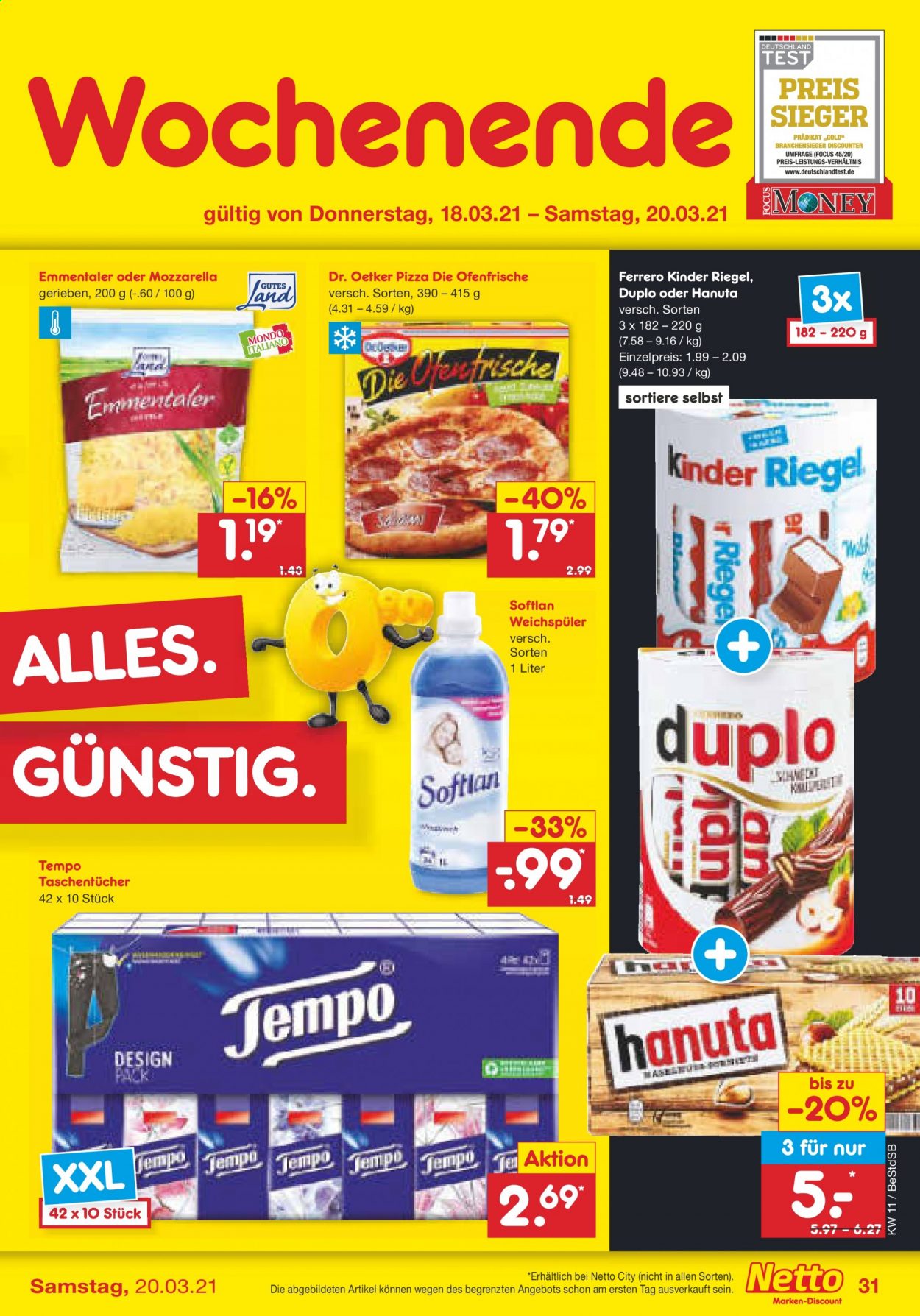 Netto Marken-Discount Prospekte  - 15.03.2021 - 20.03.2021. Seite 31