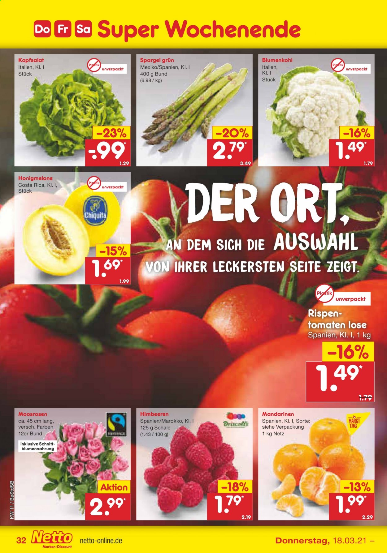 Netto Marken-Discount Prospekte  - 15.03.2021 - 20.03.2021. Seite 32