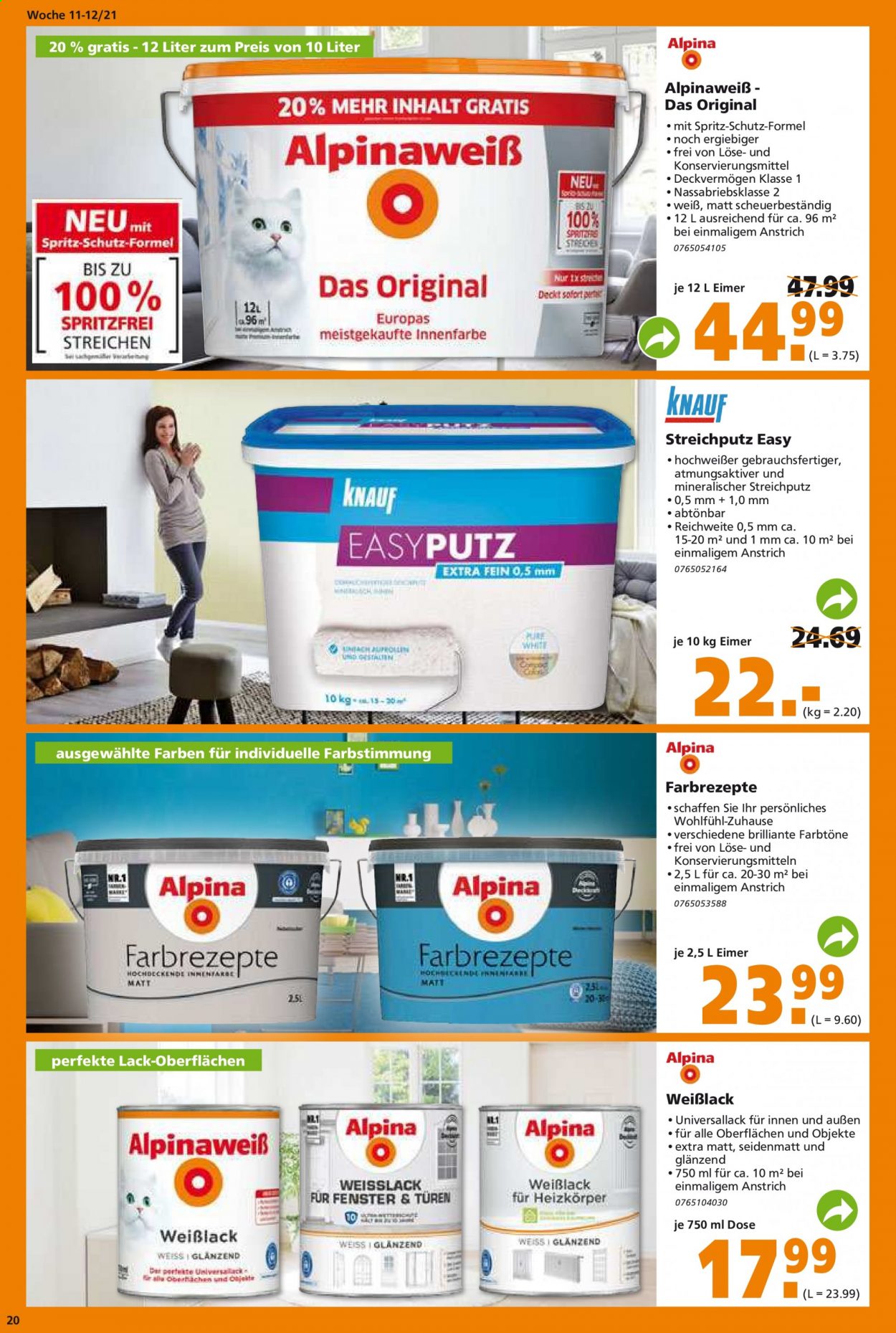 Globus Baumarkt Prospekte  - 16.03.2021 - 30.03.2021. Seite 20