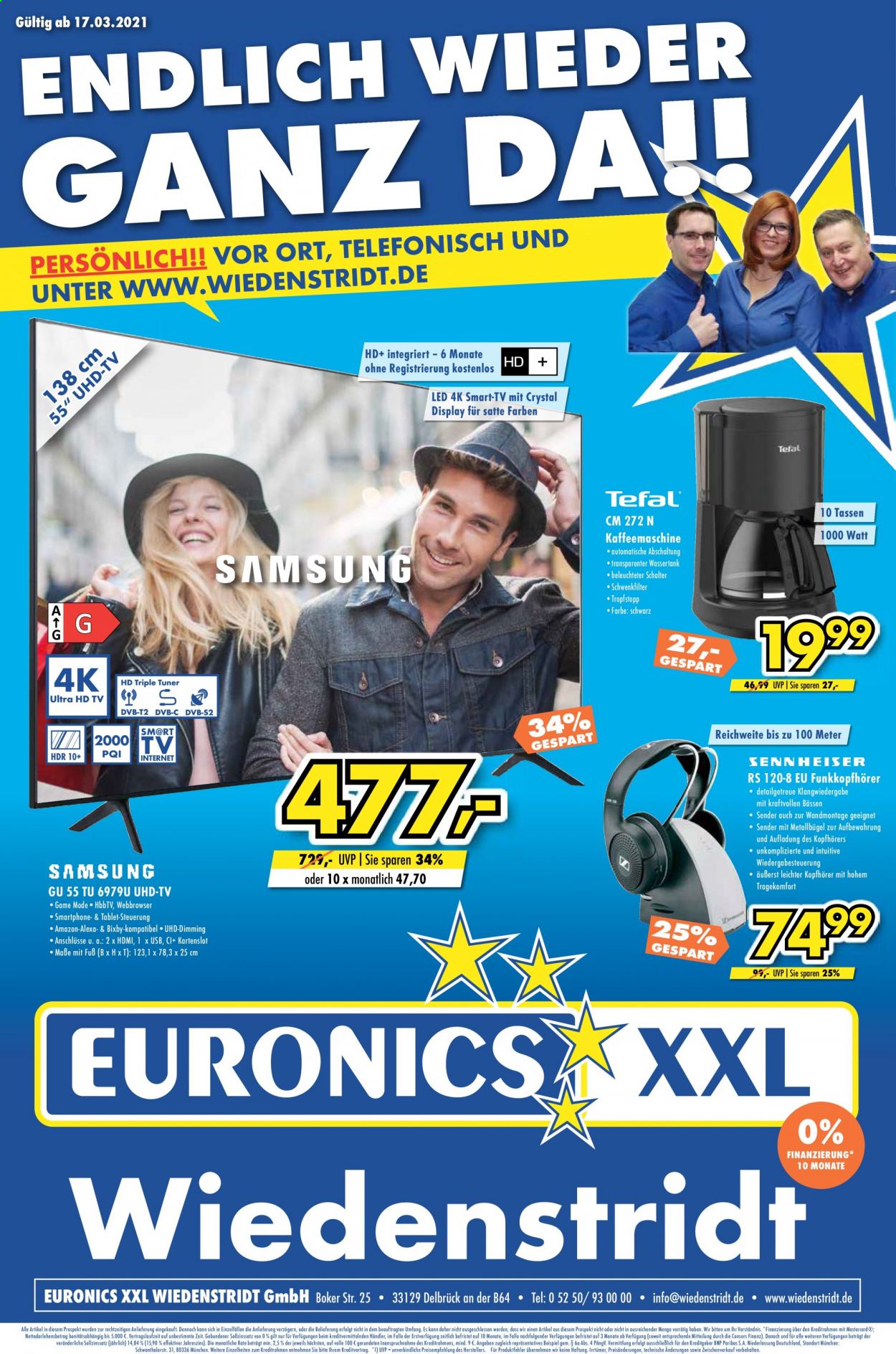 Euronics Prospekte  - 17.03.2021 - 23.03.2021. Seite 1