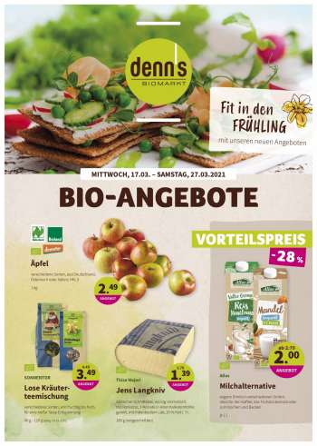 Prospekte denn's Biomarkt - 17.3.2021 - 27.3.2021.