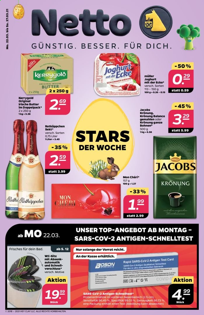 Netto Prospekte  - 22.03.2021 - 27.03.2021. Seite 1