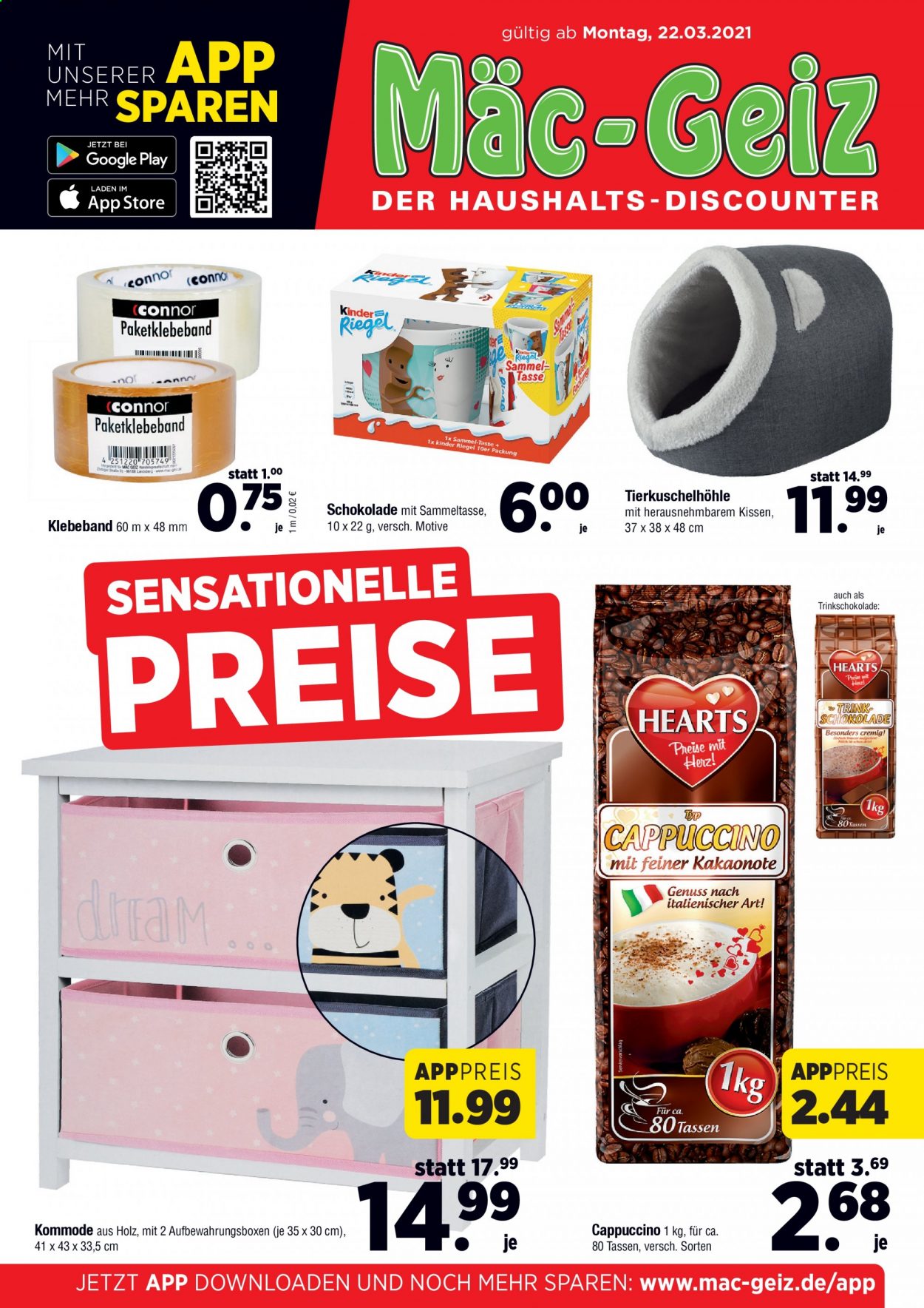 Mäc-Geiz Prospekte  - 22.03.2021 - 28.03.2021. Seite 1
