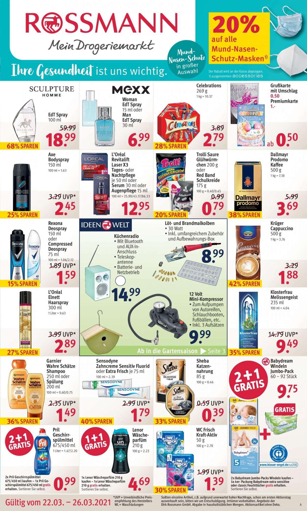 Rossmann Prospekte  - 22.03.2021 - 26.03.2021. Seite 1