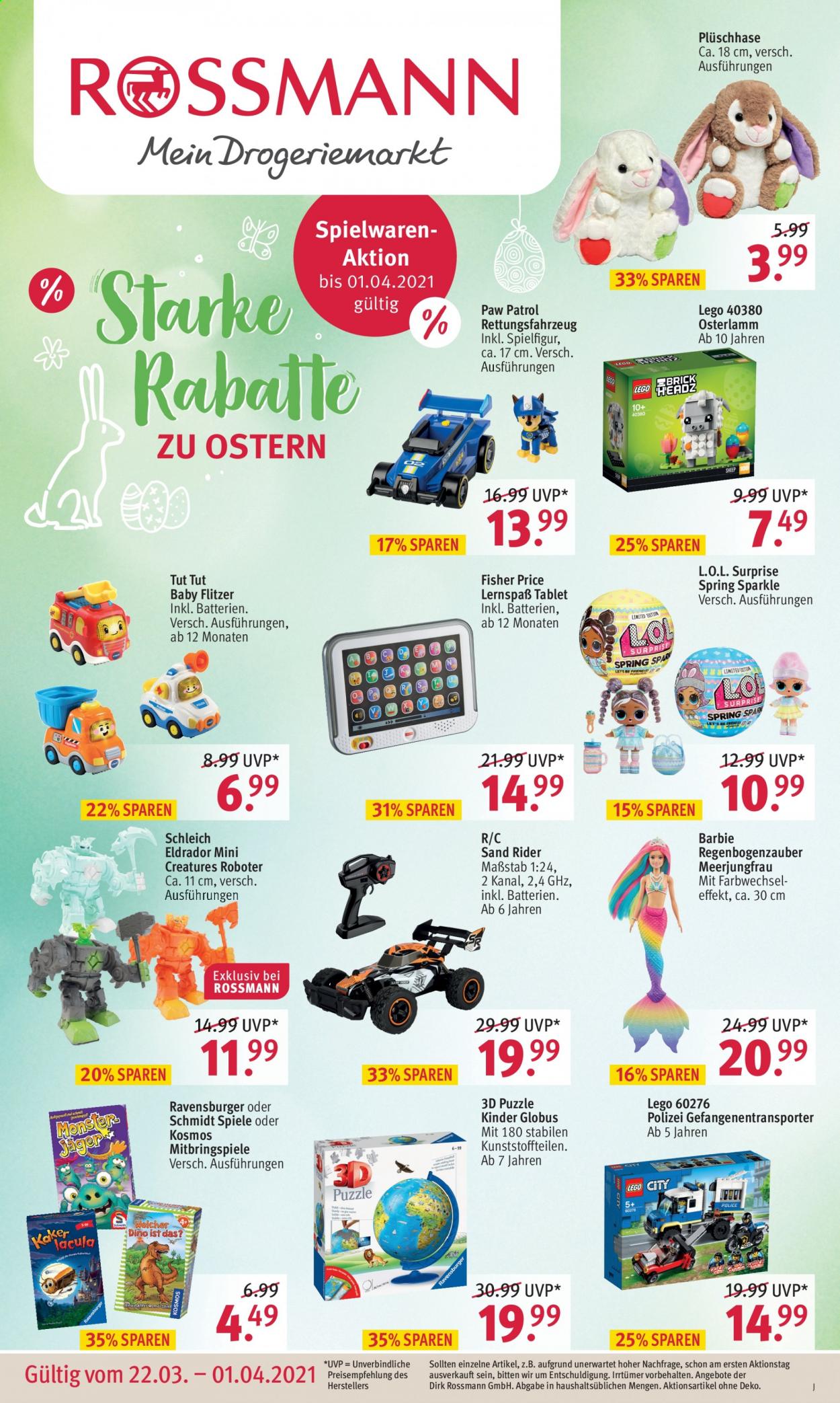 Rossmann Prospekte  - 22.03.2021 - 1.04.2021. Seite 1