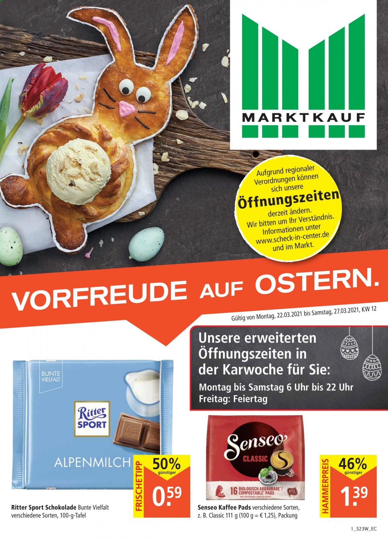 Marktkauf Prospekte  - 22.03.2021 - 27.03.2021. Seite 1