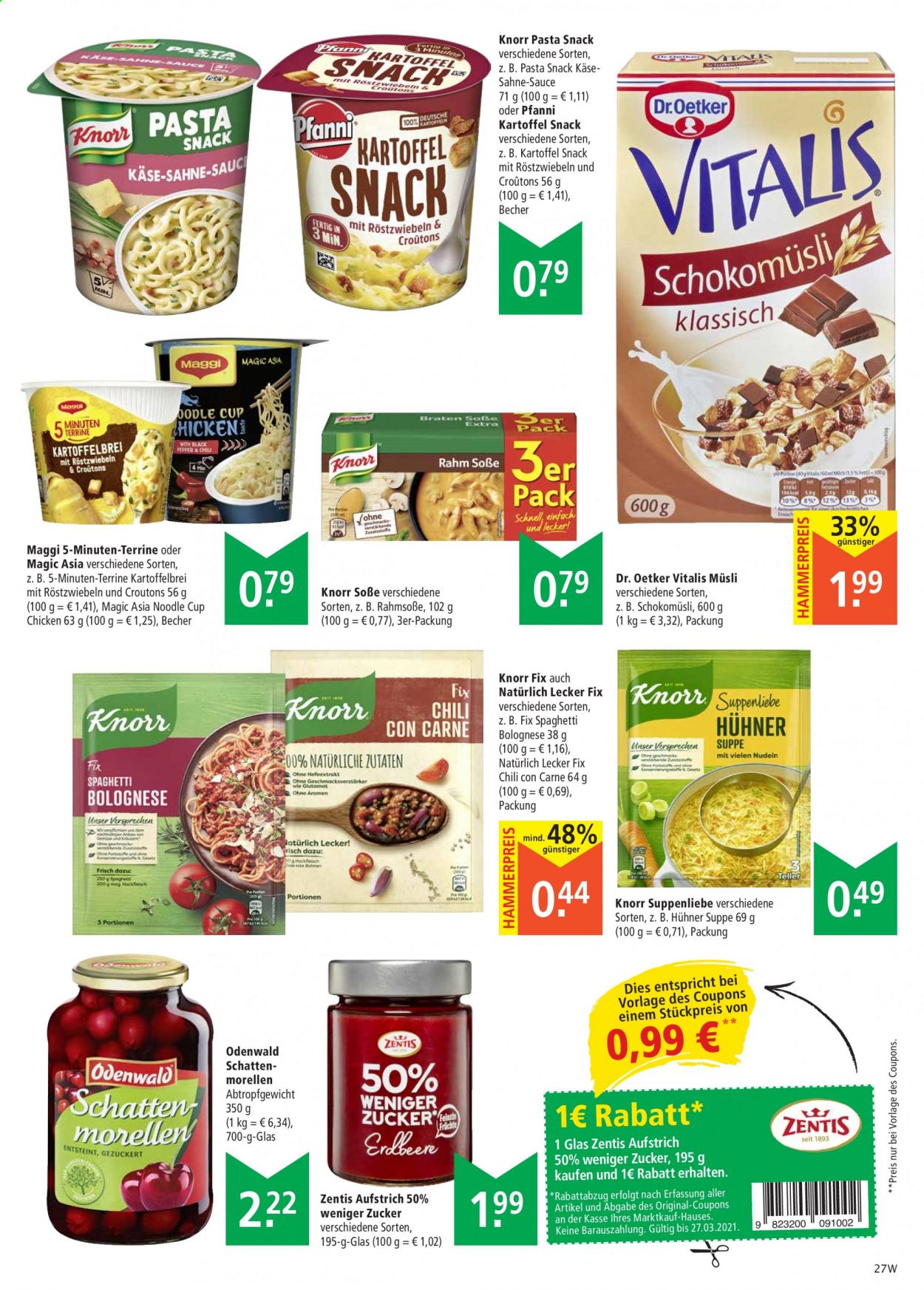 Marktkauf Prospekte  - 22.03.2021 - 27.03.2021. Seite 27