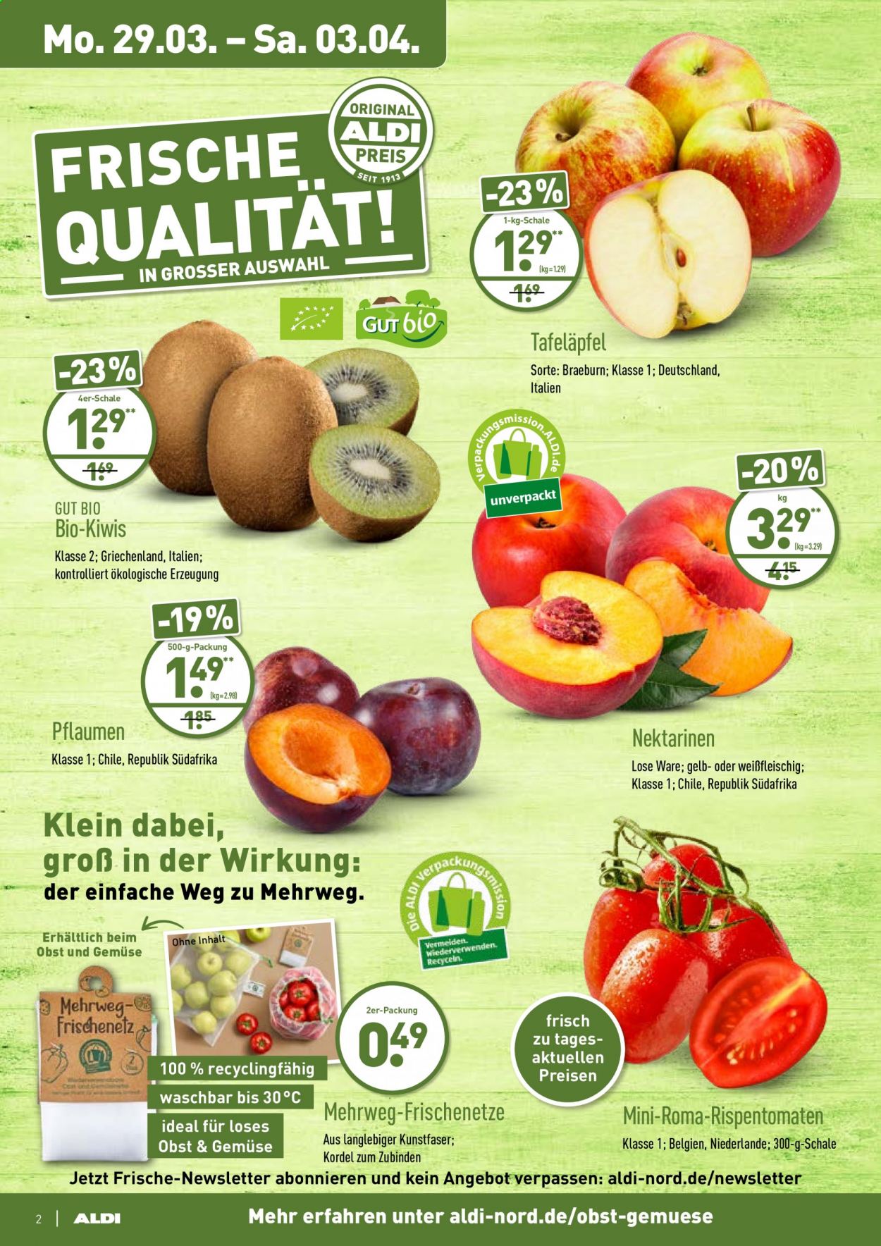 ALDI Nord Prospekte  - 29.03.2021 - 3.04.2021. Seite 2