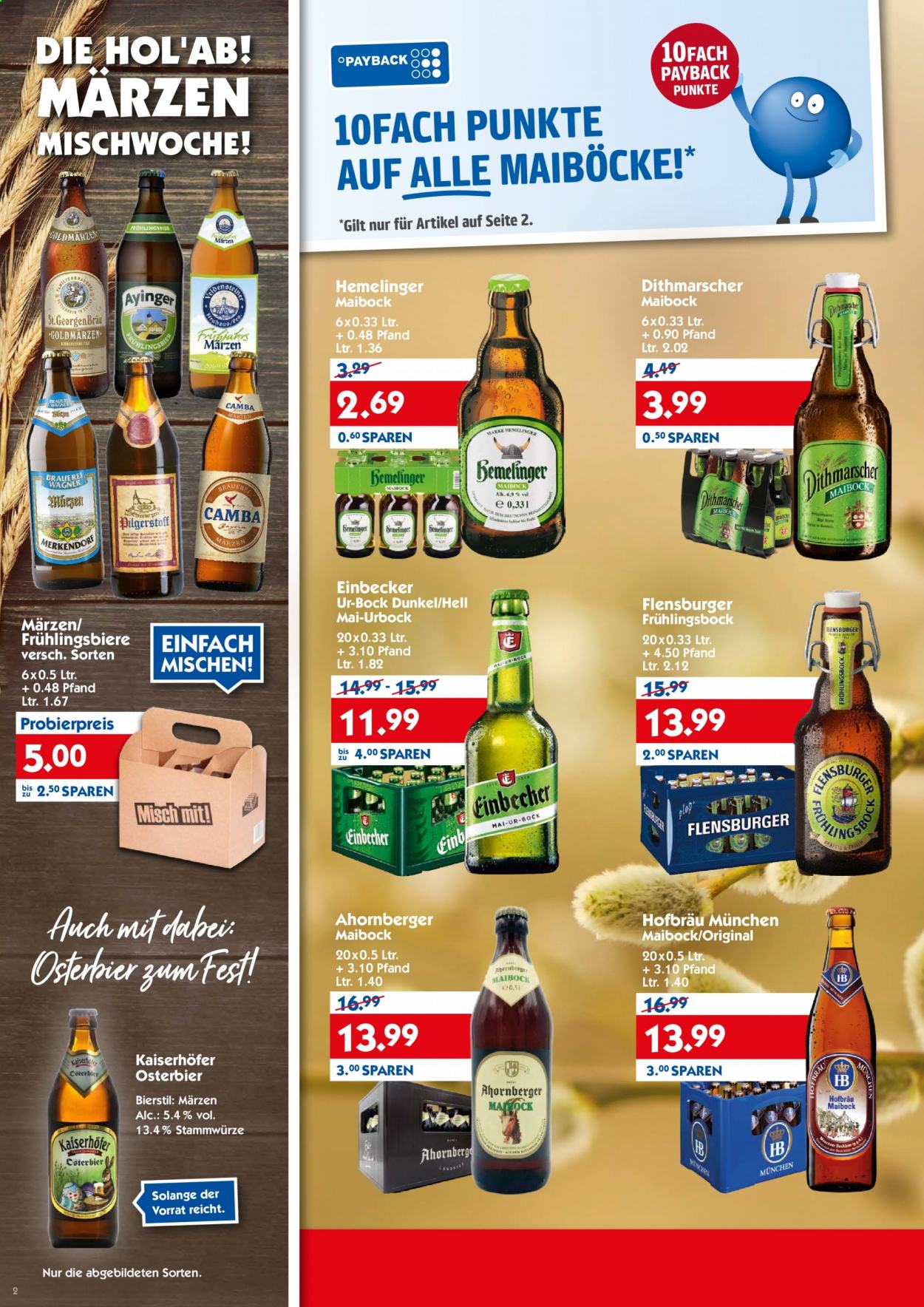 Hol'ab! Getränkemarkt Prospekte  - 22.03.2021 - 27.03.2021. Seite 2