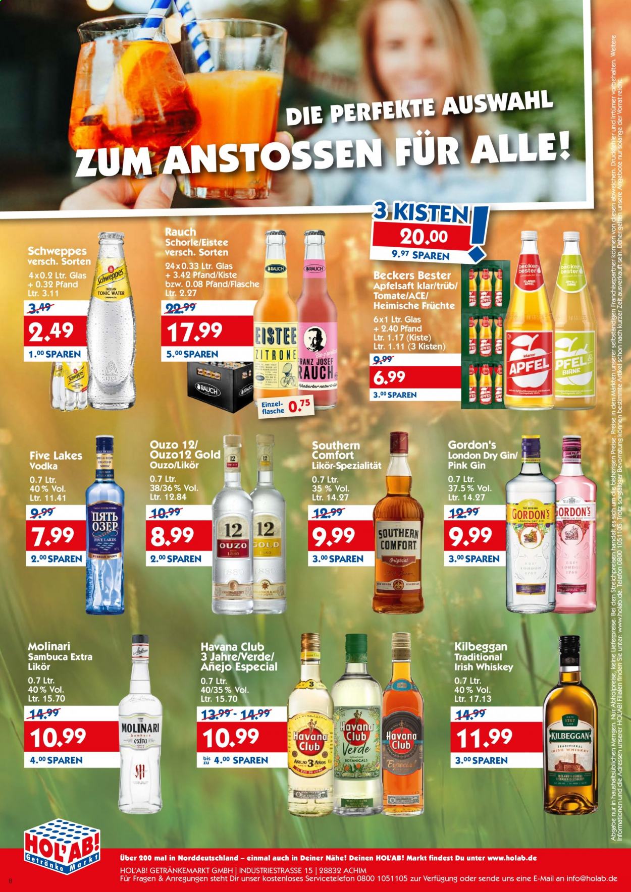 Hol'ab! Getränkemarkt Prospekte  - 22.03.2021 - 27.03.2021. Seite 8