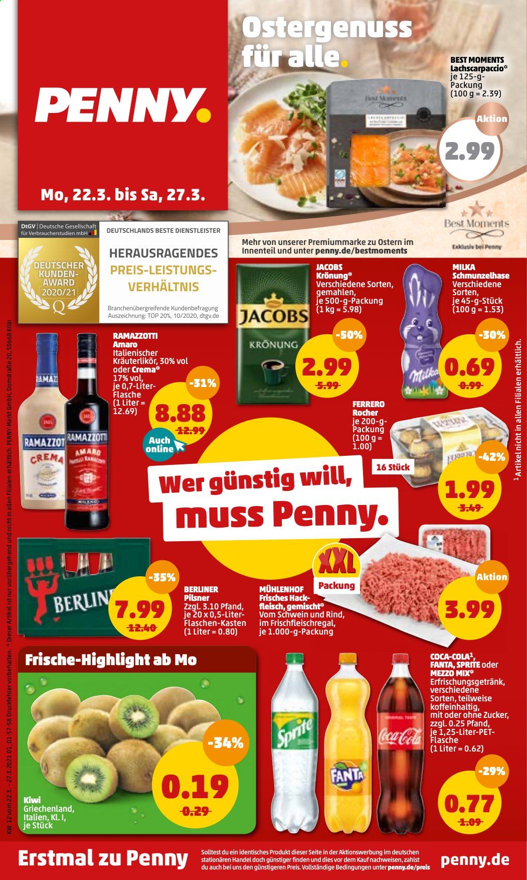 Penny Prospekte  - 22.03.2021 - 27.03.2021. Seite 1