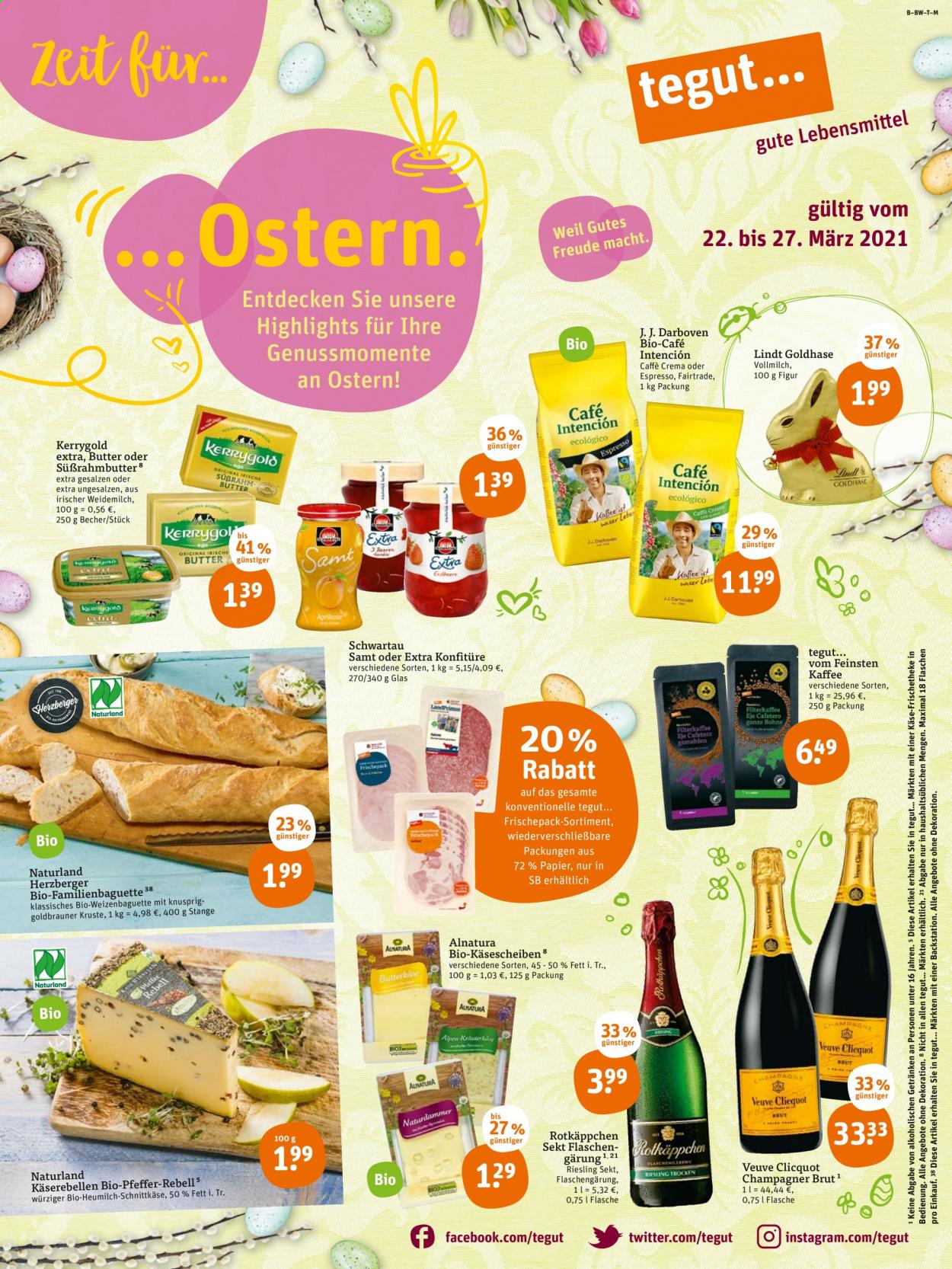 tegut... Prospekte  - 22.03.2021 - 27.03.2021. Seite 1
