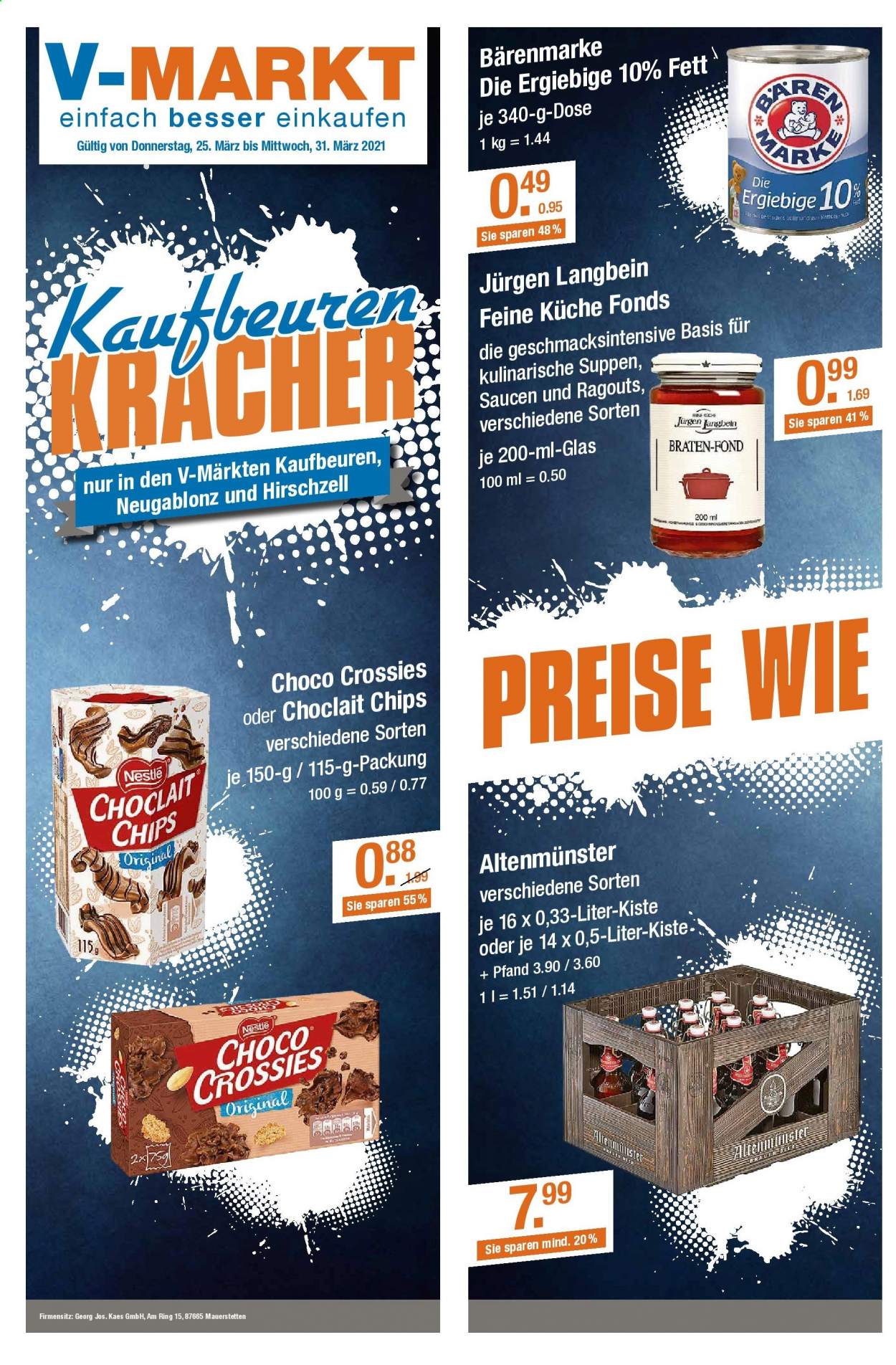 V-Markt Prospekte  - 25.03.2021 - 31.03.2021. Seite 1