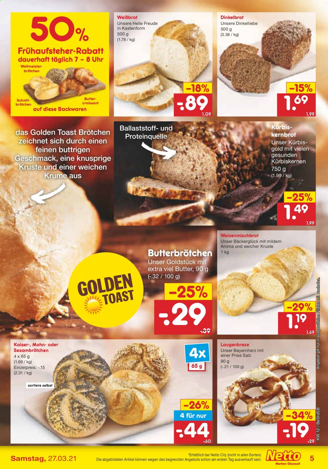 Netto Marken-Discount Prospekte  - 22.03.2021 - 27.03.2021. Seite 5