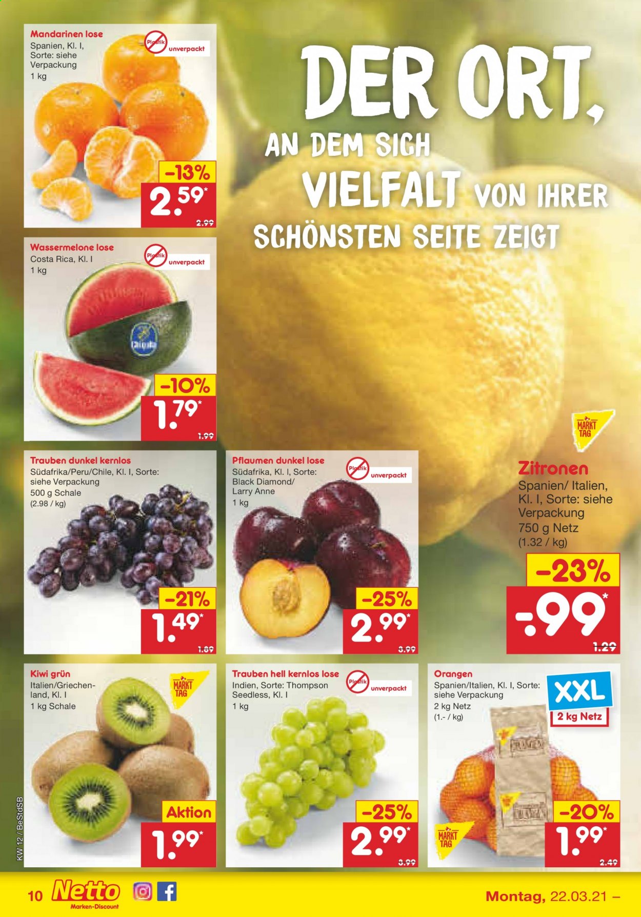 Netto Marken-Discount Prospekte  - 22.03.2021 - 27.03.2021. Seite 10