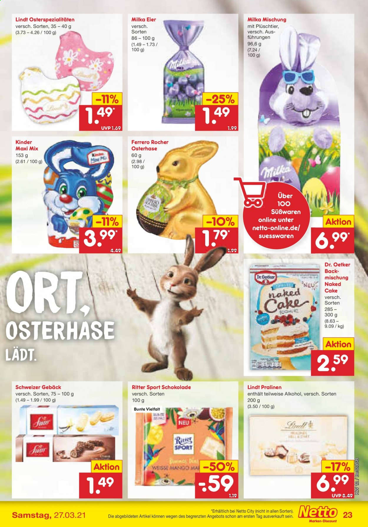 Netto Marken-Discount Prospekte  - 22.03.2021 - 27.03.2021. Seite 23