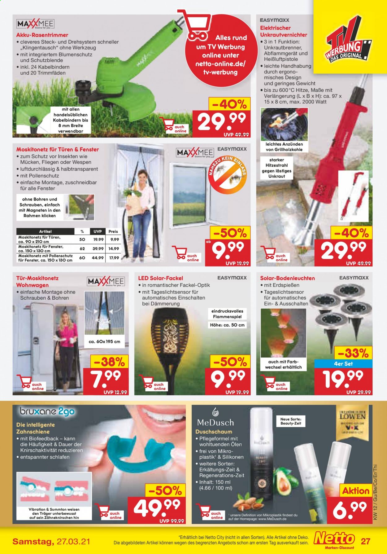 Netto Marken-Discount Prospekte  - 22.03.2021 - 27.03.2021. Seite 27