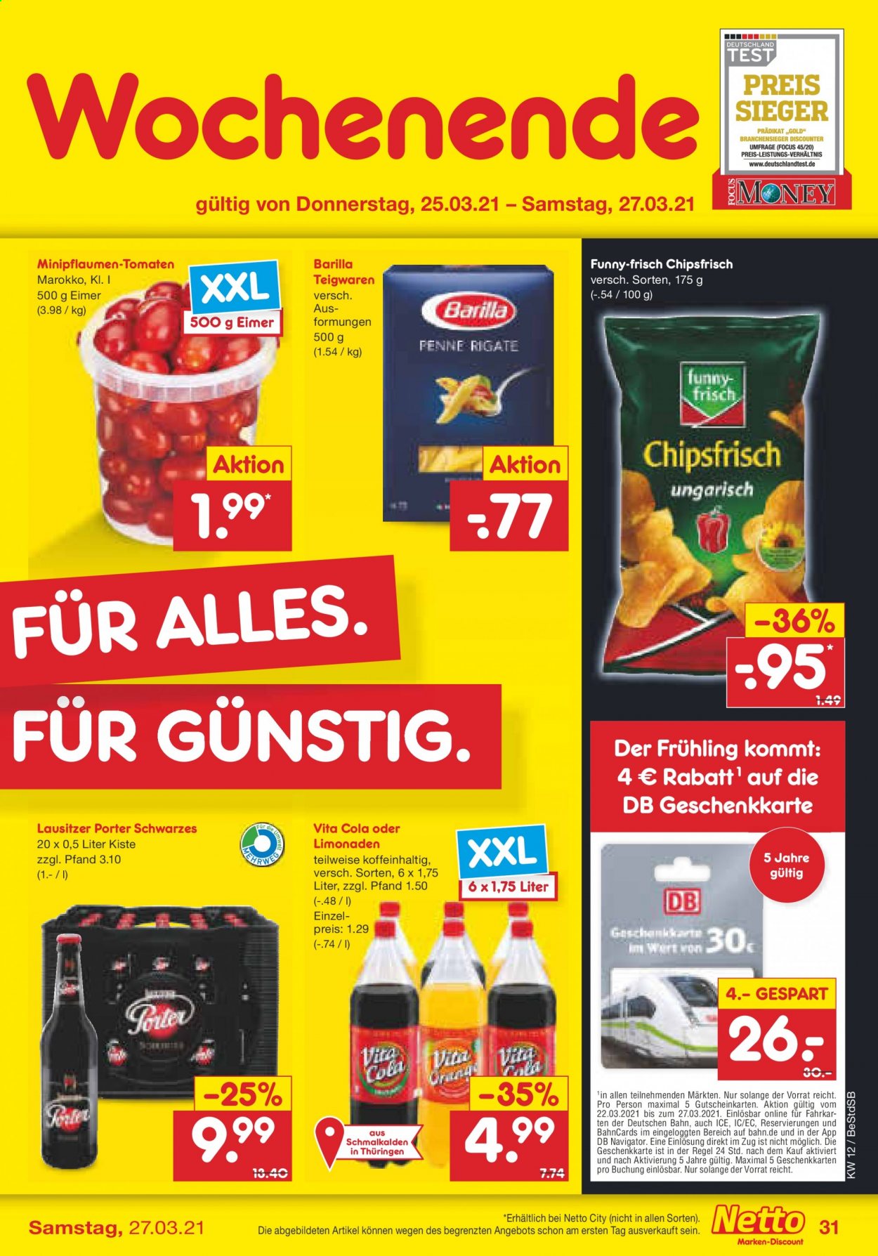 Netto Marken-Discount Prospekte  - 22.03.2021 - 27.03.2021. Seite 31