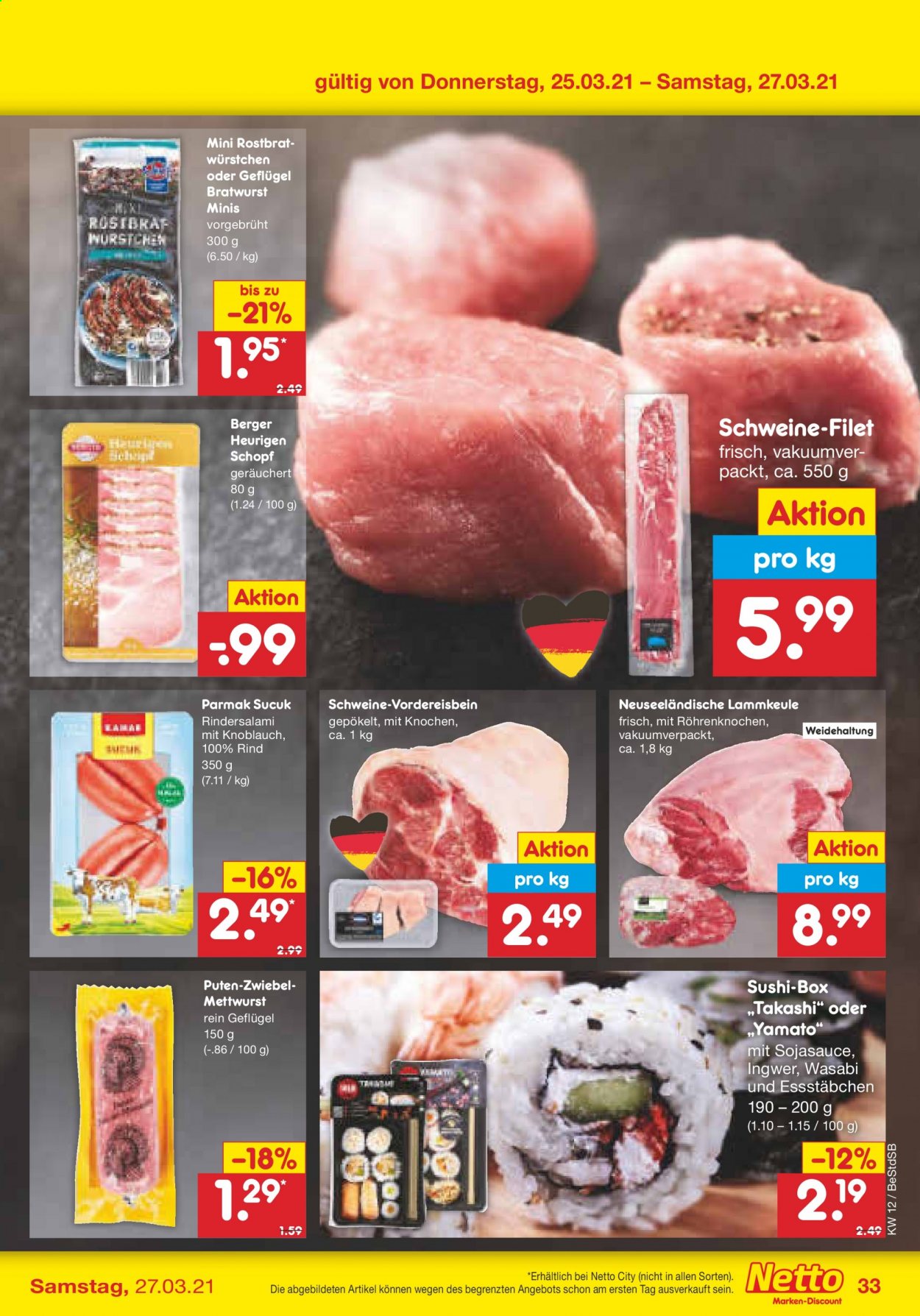 Netto Marken-Discount Prospekte  - 22.03.2021 - 27.03.2021. Seite 33