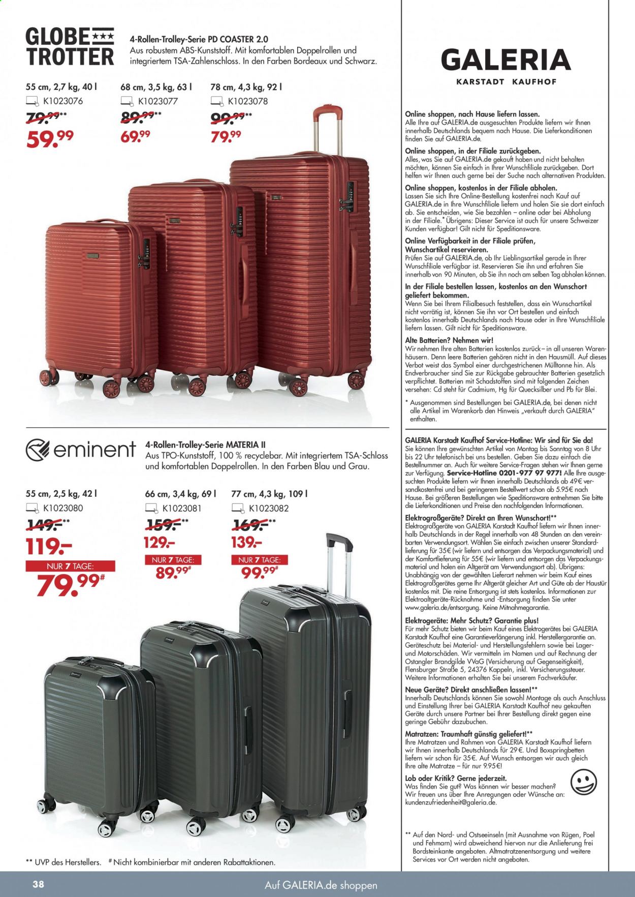 GALERIA Karstadt Kaufhof Prospekte  - 24.03.2021 - 30.03.2021. Seite 38