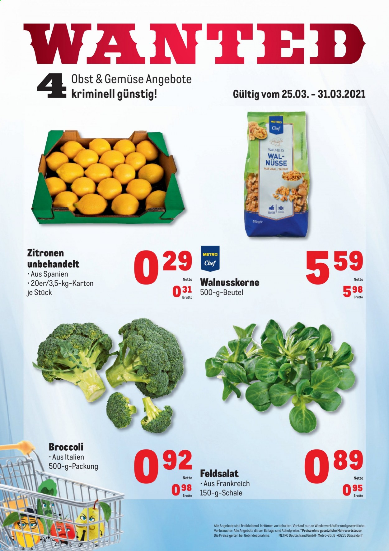 Metro Prospekte  - 25.03.2021 - 31.03.2021. Seite 1