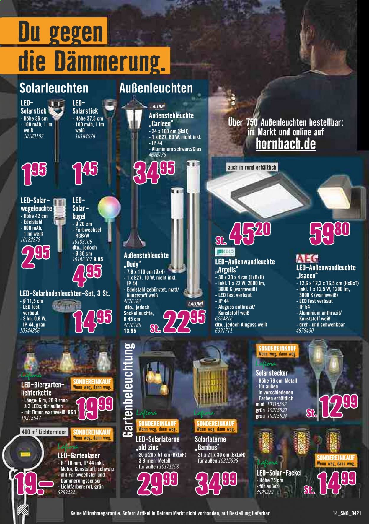 Hornbach Prospekte  - 1.04.2021 - 30.04.2021. Seite 14