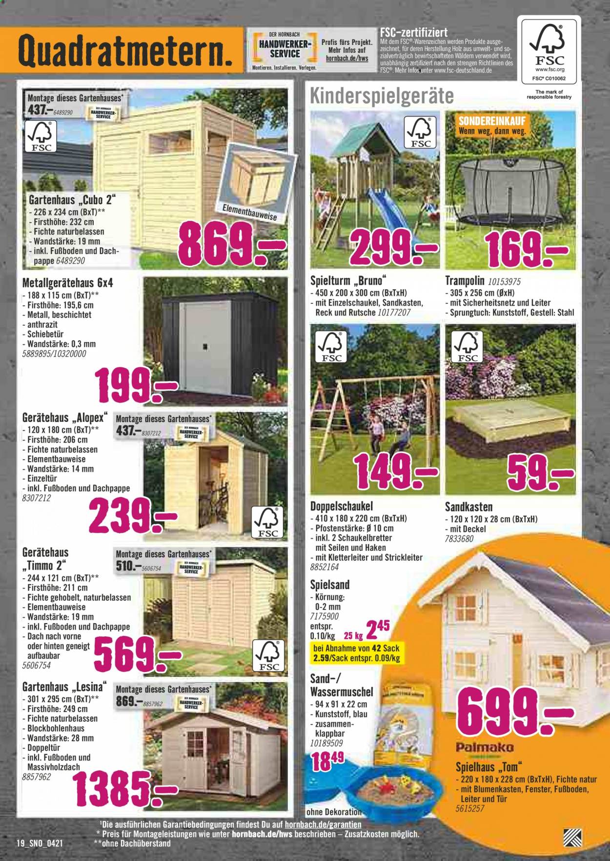 Hornbach Prospekte  - 1.04.2021 - 30.04.2021. Seite 19
