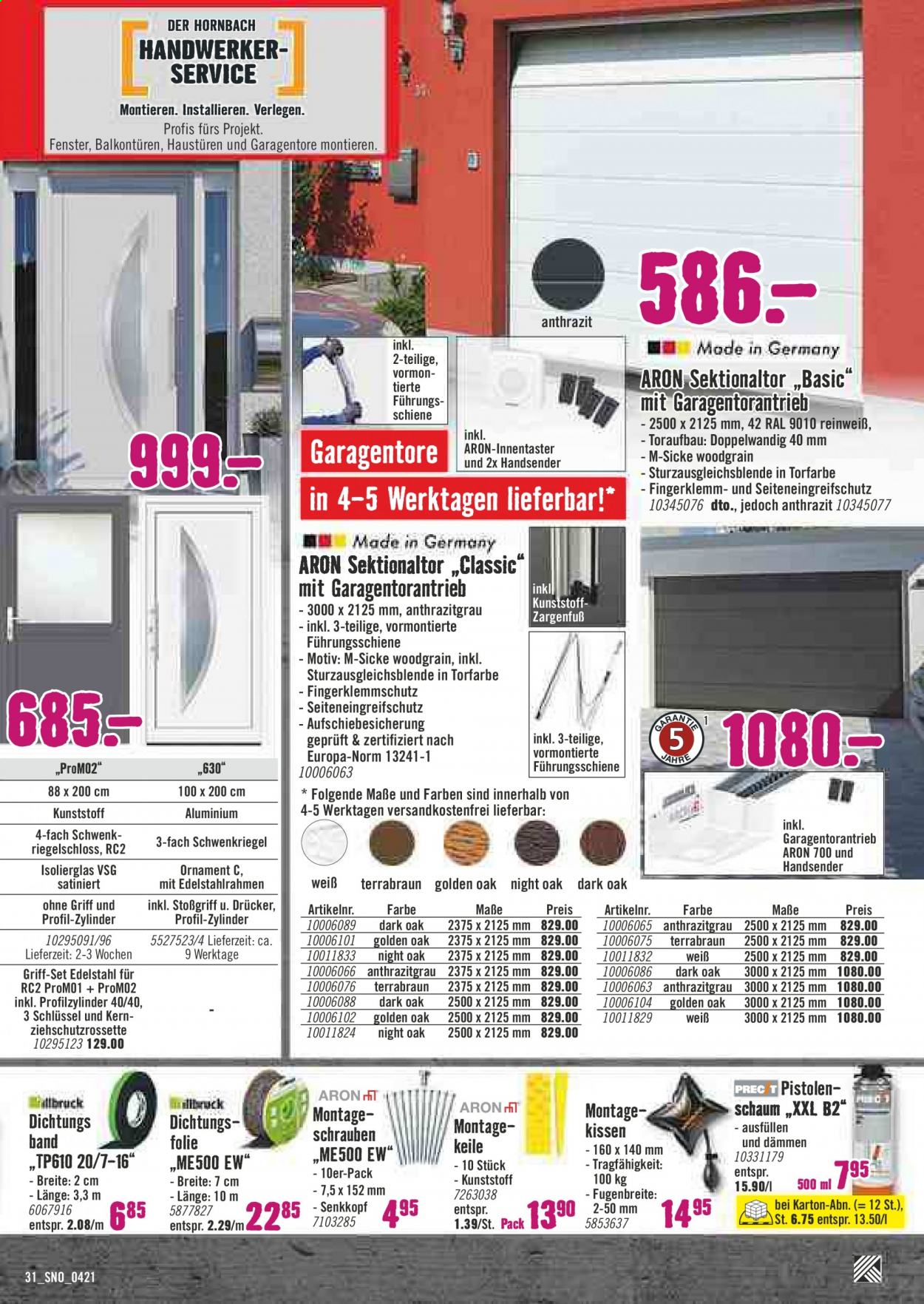Hornbach Prospekte  - 1.04.2021 - 30.04.2021. Seite 31