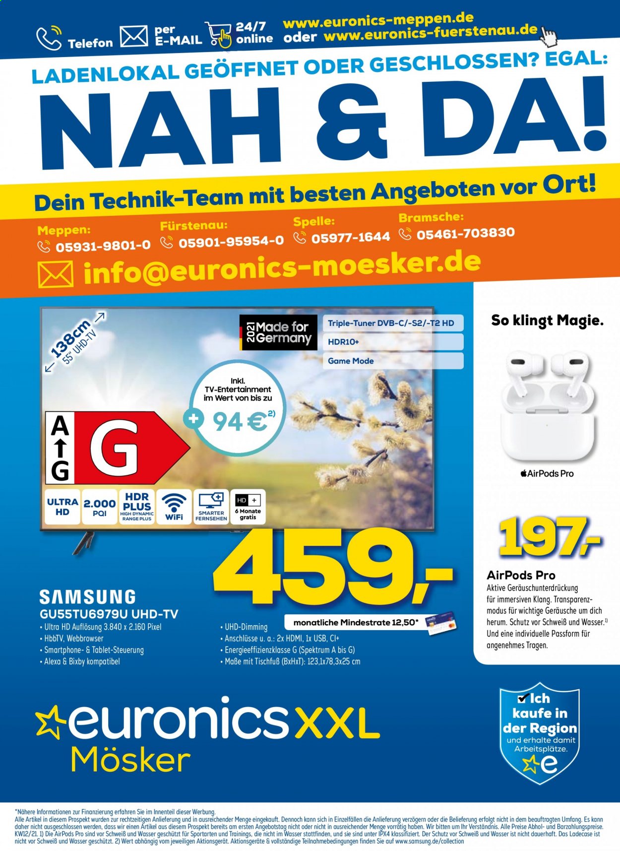 Euronics Prospekte  - 26.03.2021 - 1.04.2021. Seite 1