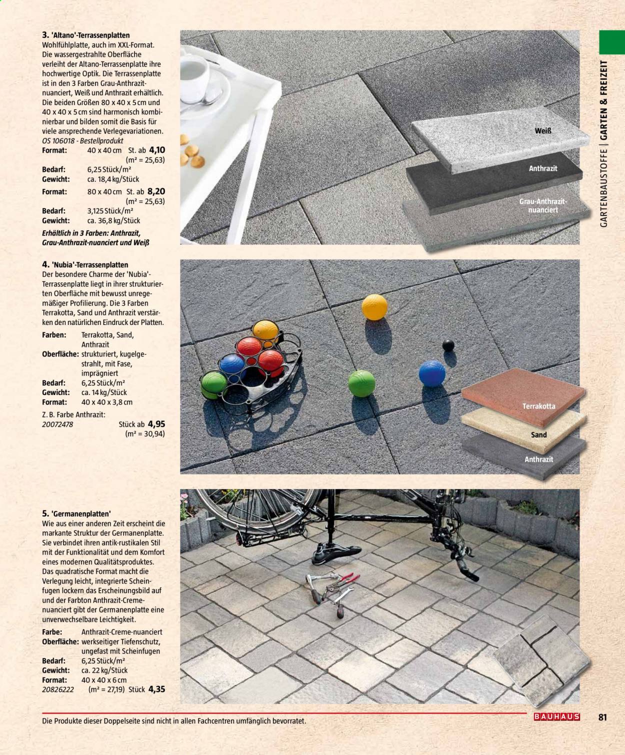 Bauhaus Prospekte . Seite 81