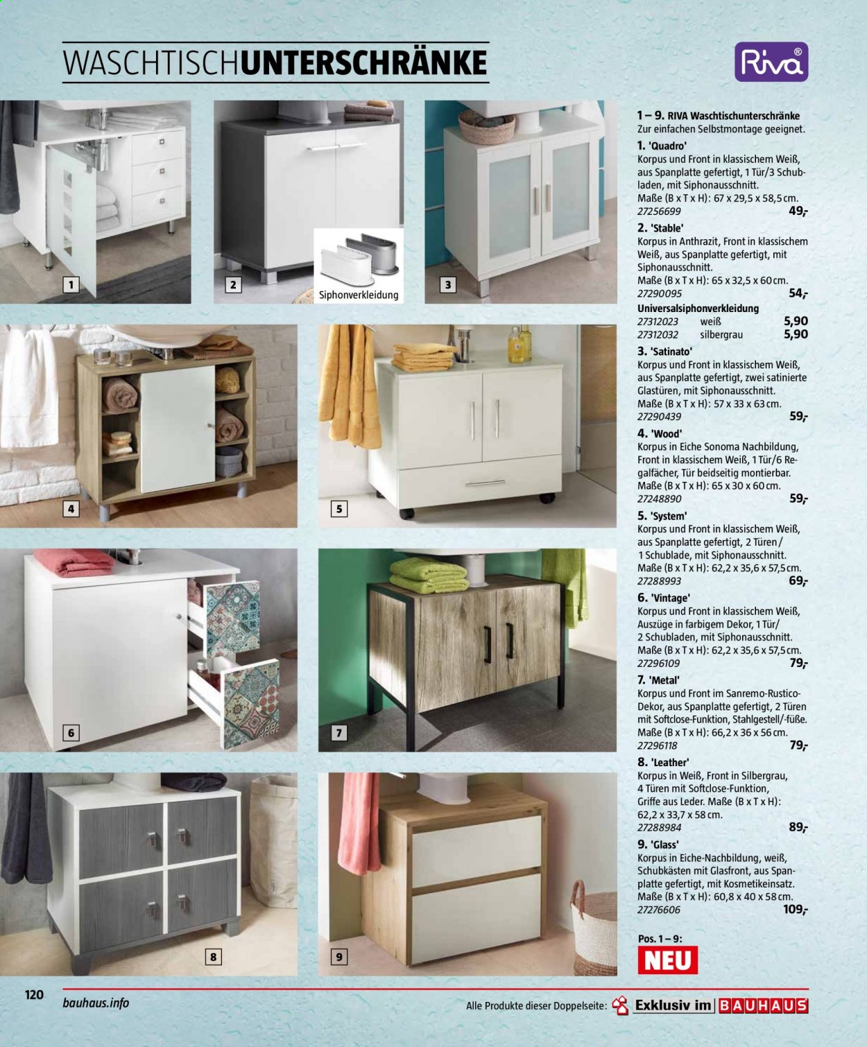 Bauhaus Prospekte . Seite 120