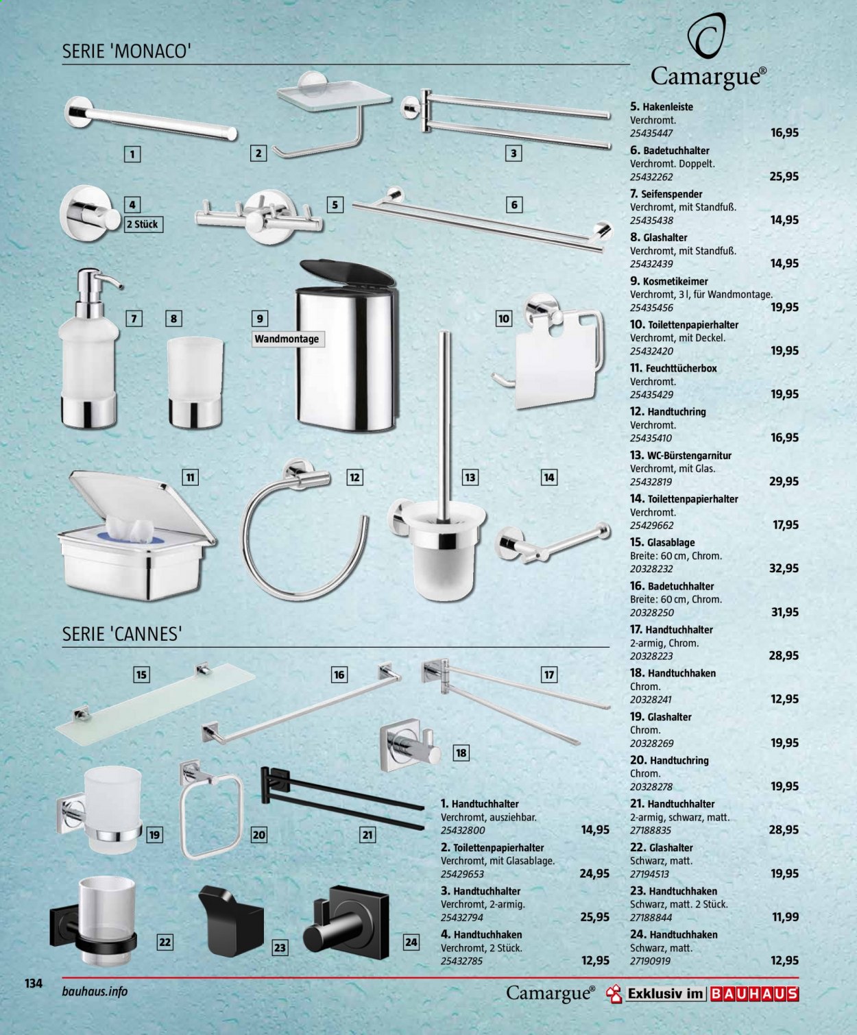 Bauhaus Prospekte . Seite 134
