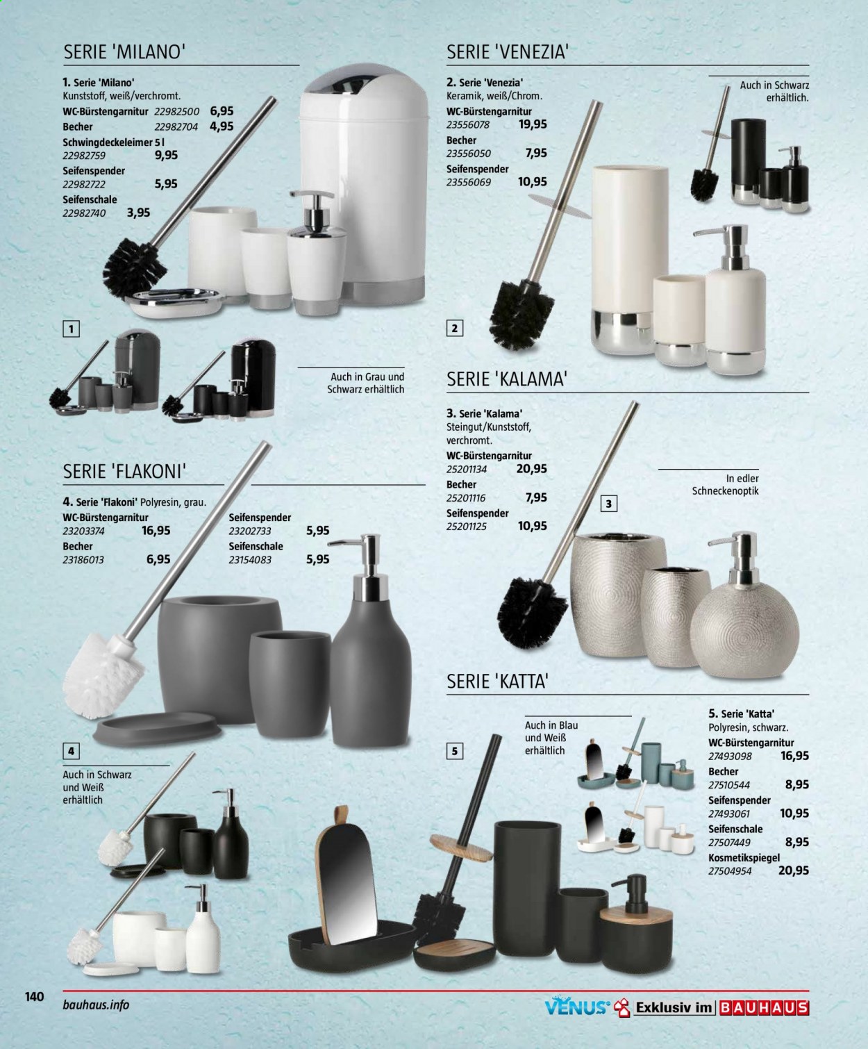 Bauhaus Prospekte . Seite 140