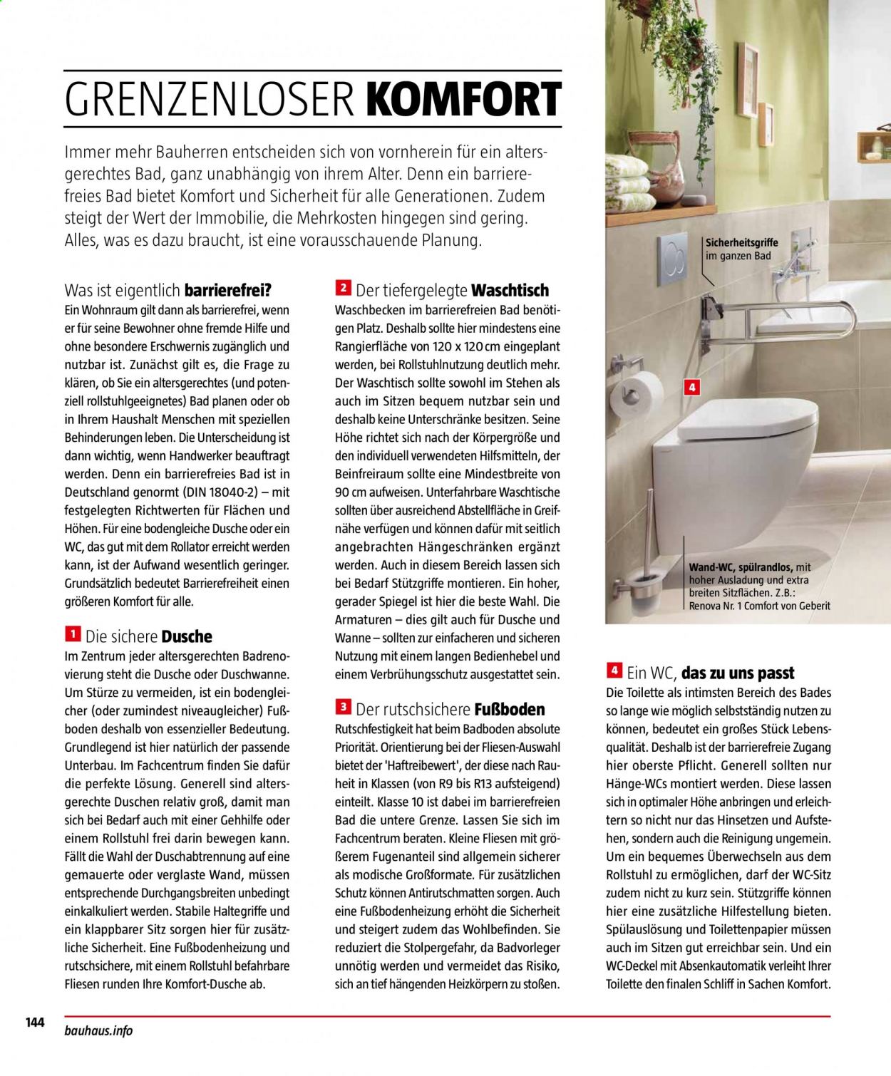 Bauhaus Prospekte . Seite 144