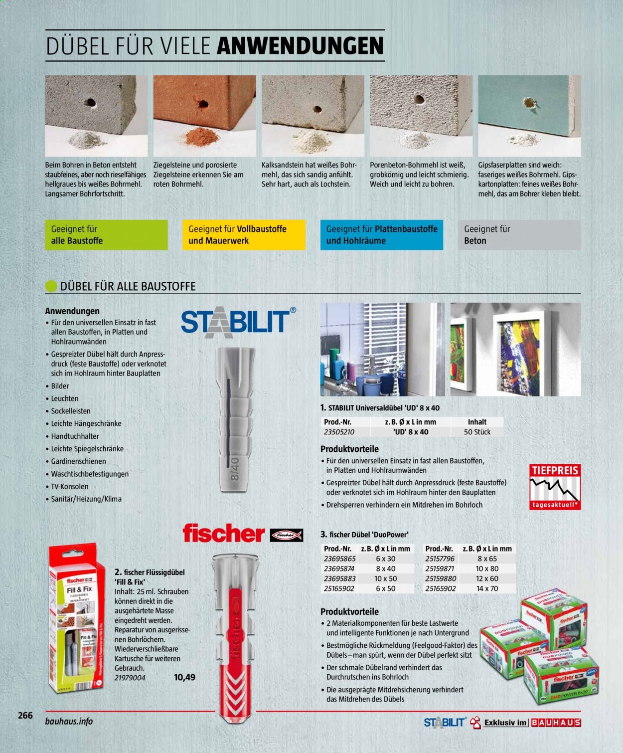 Bauhaus Prospekte . Seite 266