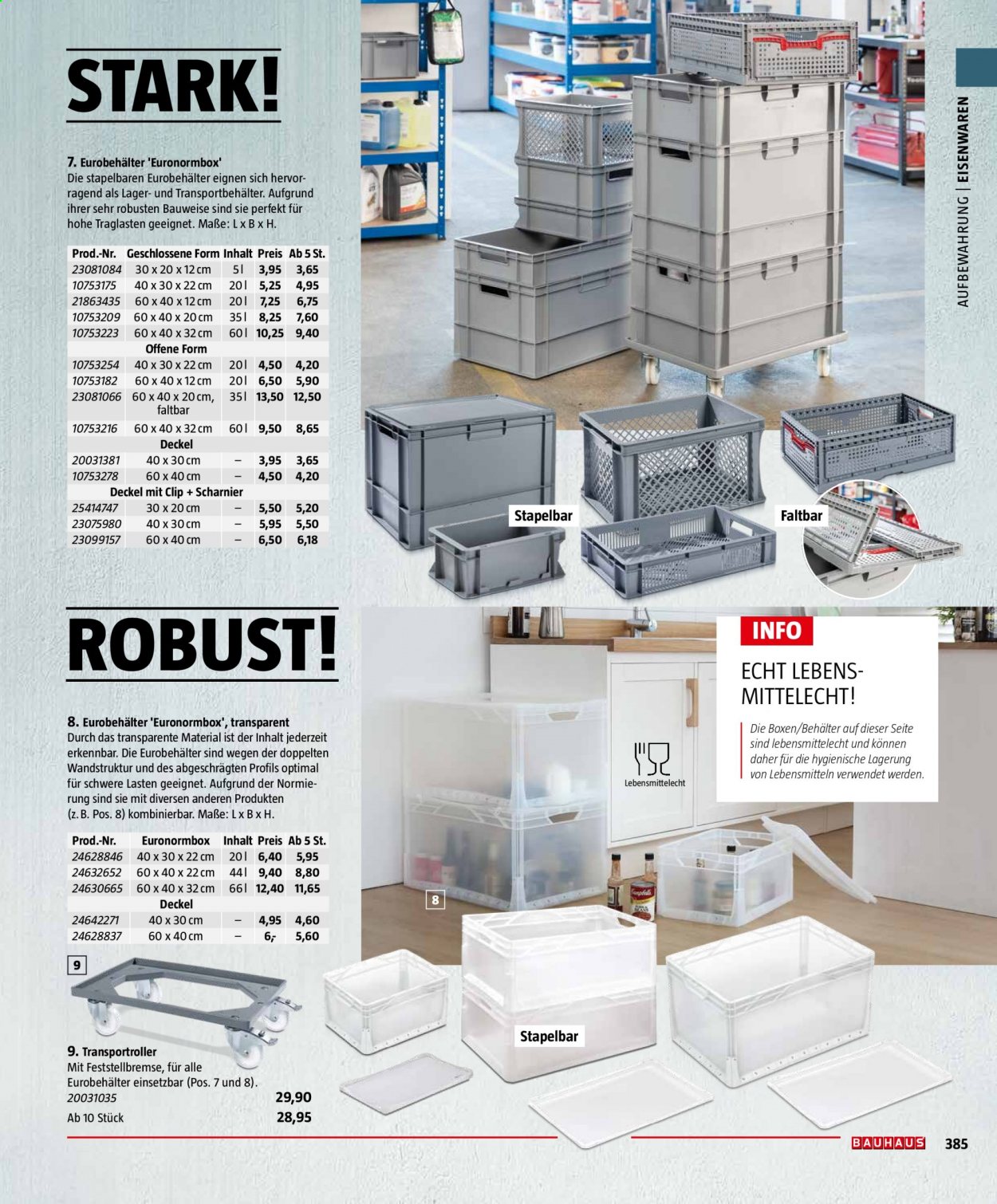 Bauhaus Prospekte . Seite 385