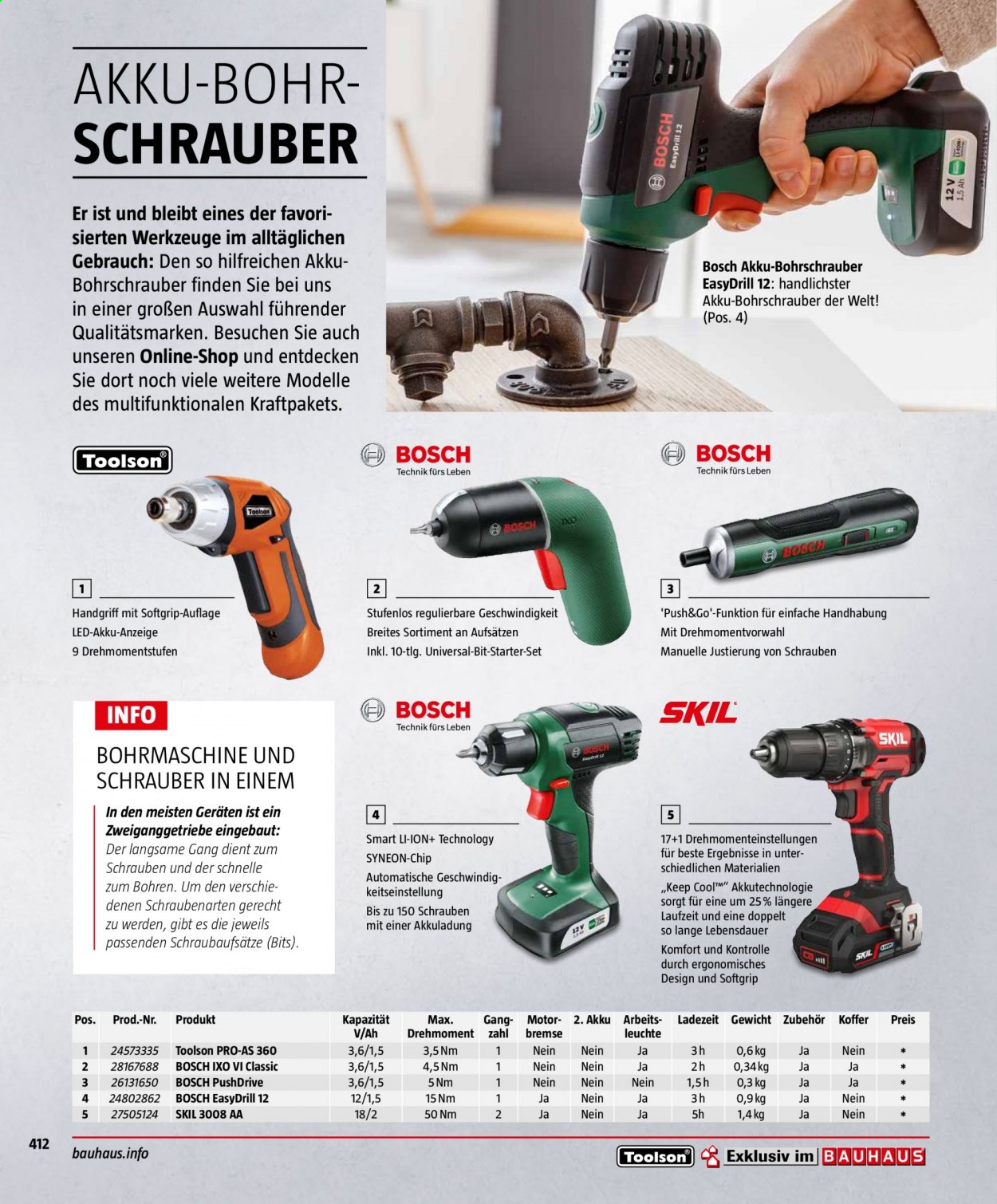 Bauhaus Prospekte . Seite 412