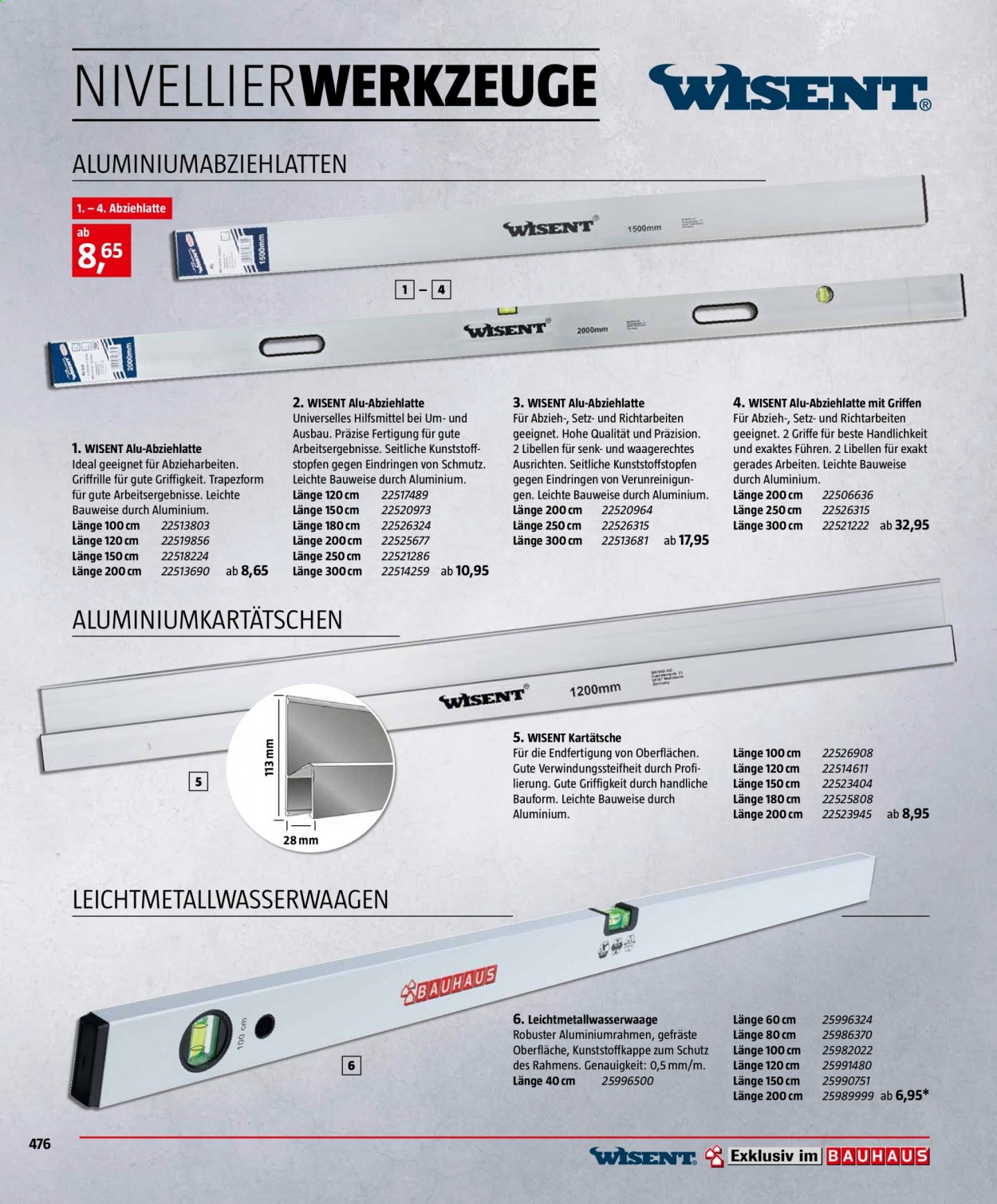 Bauhaus Prospekte . Seite 476