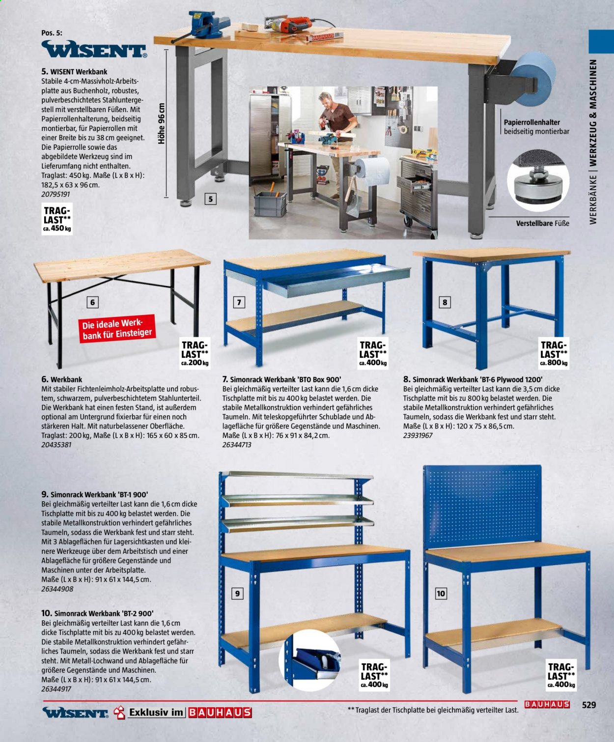 Bauhaus Prospekte . Seite 529