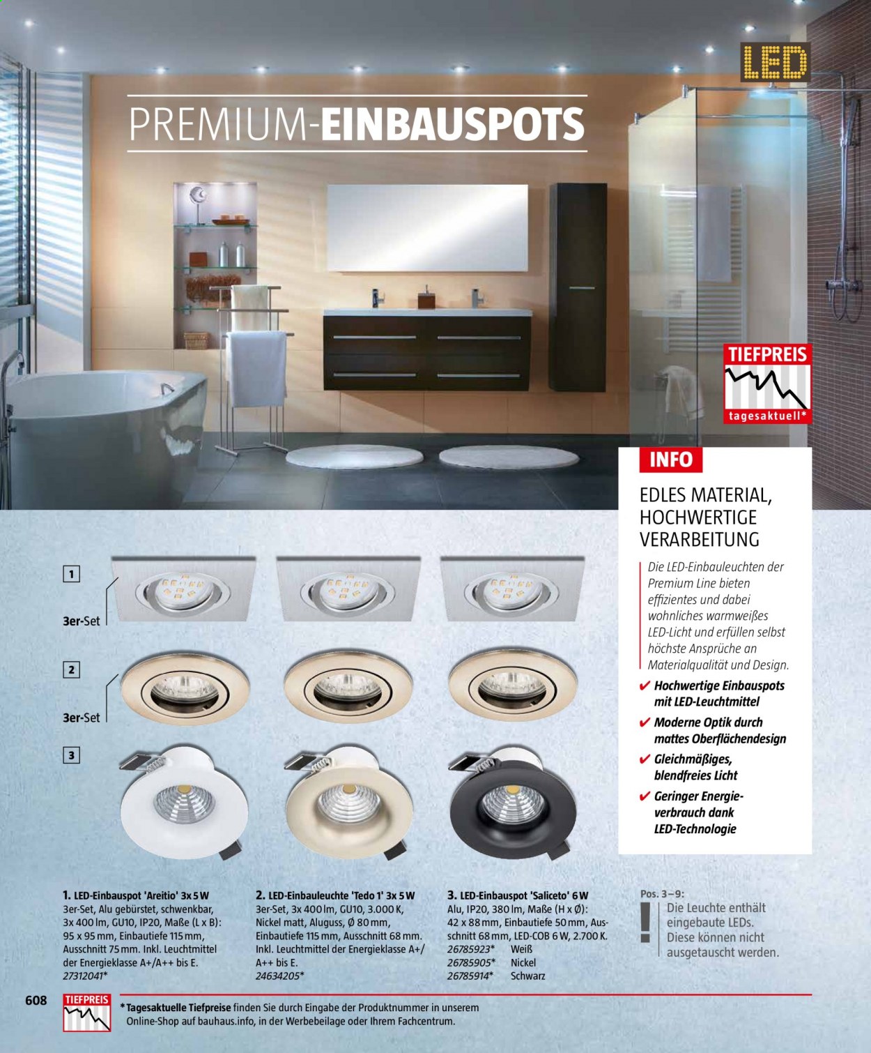Bauhaus Prospekte . Seite 608