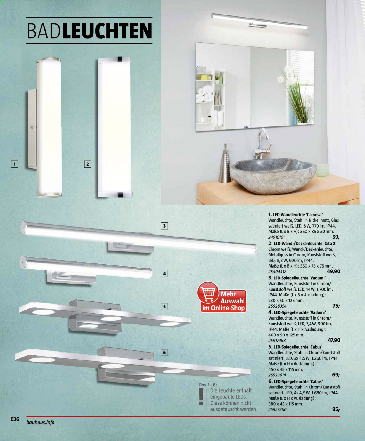 Bauhaus Prospekte . Seite 636