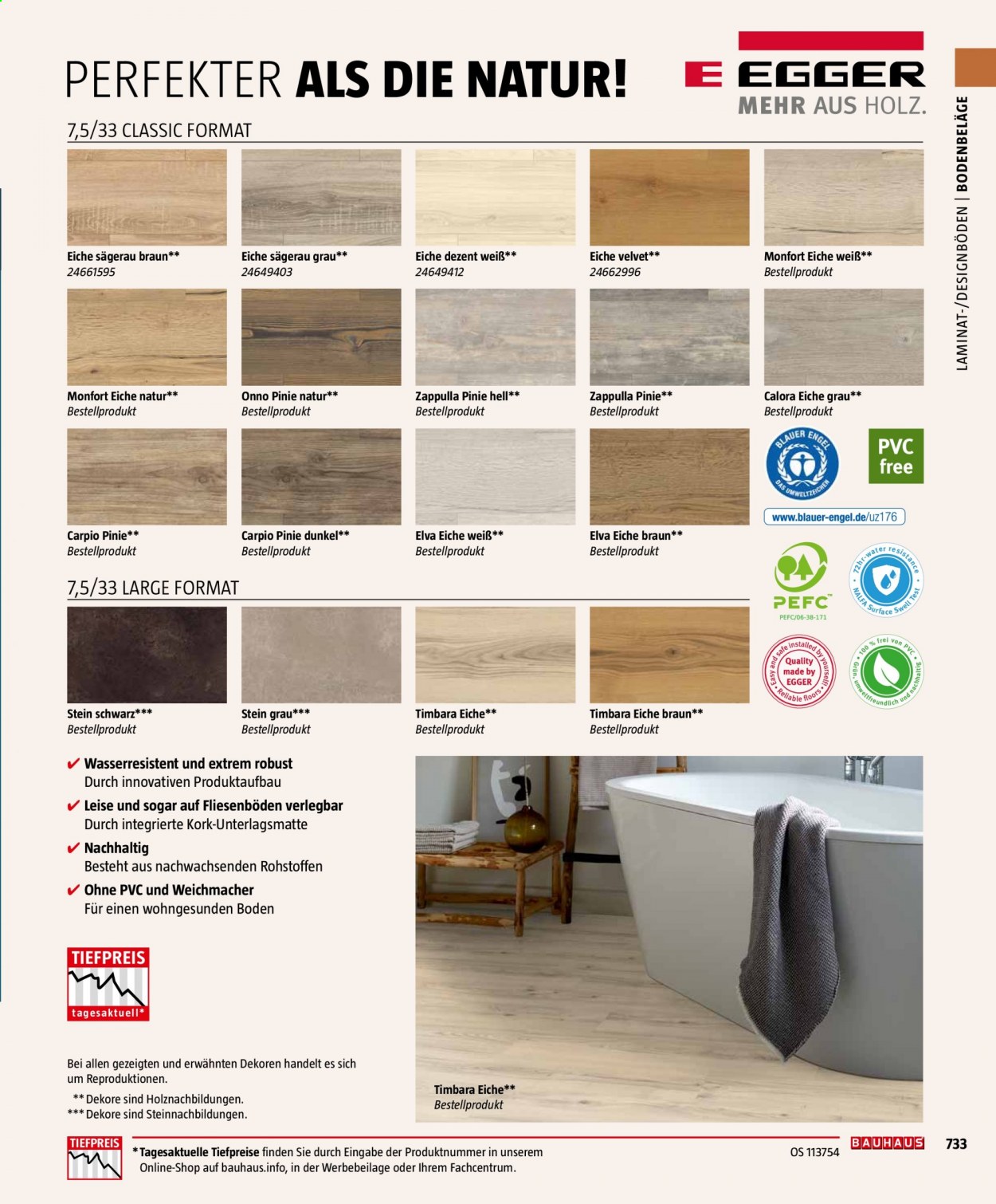 Bauhaus Prospekte . Seite 733