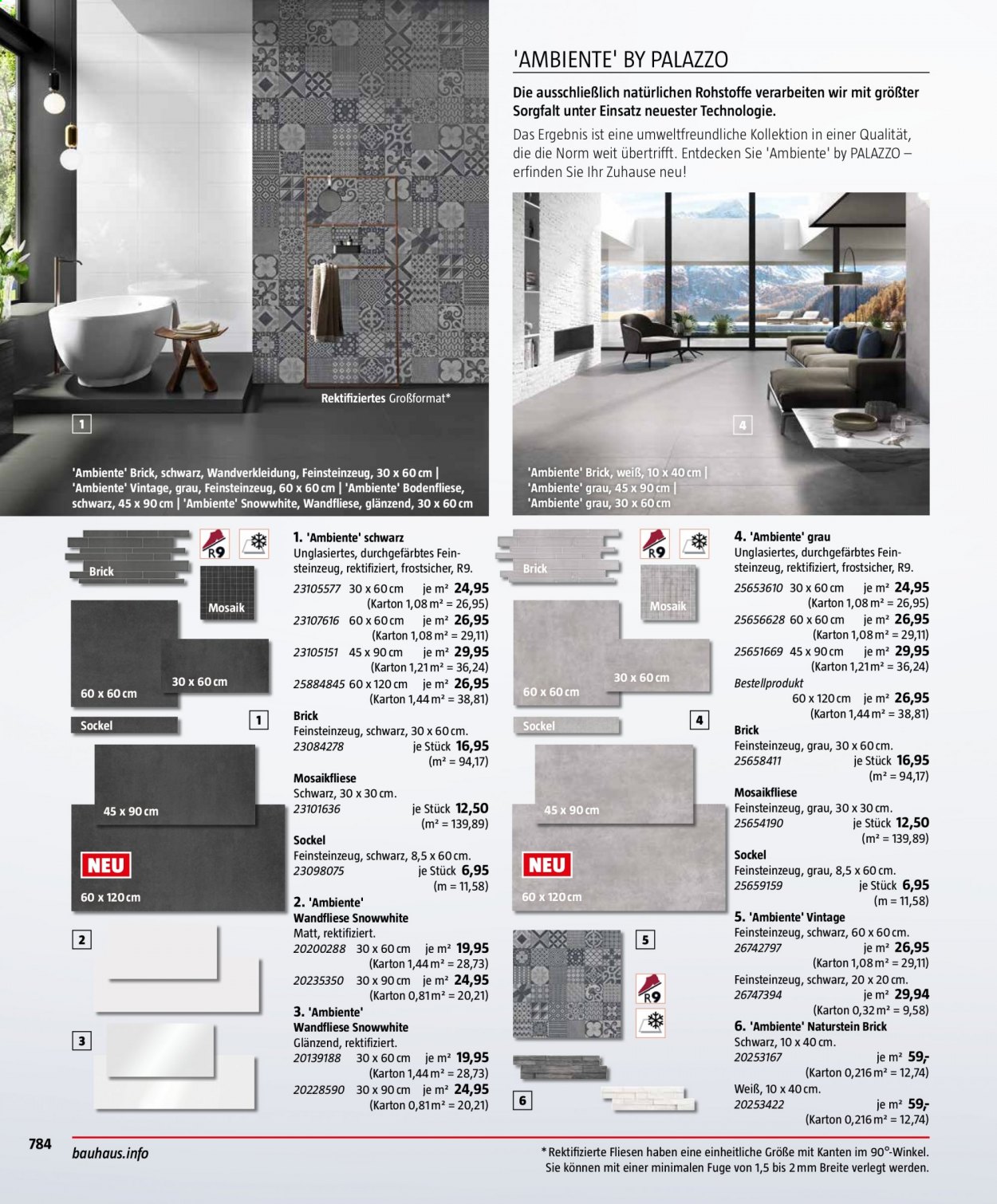 Bauhaus Prospekte . Seite 784