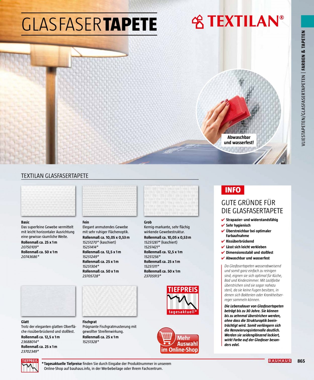 Bauhaus Prospekte . Seite 865