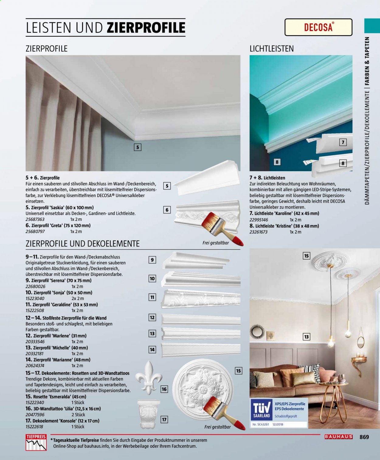 Bauhaus Prospekte . Seite 869