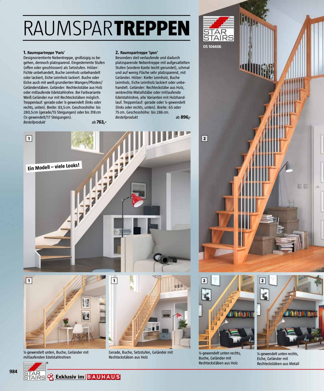 Bauhaus Prospekte . Seite 984