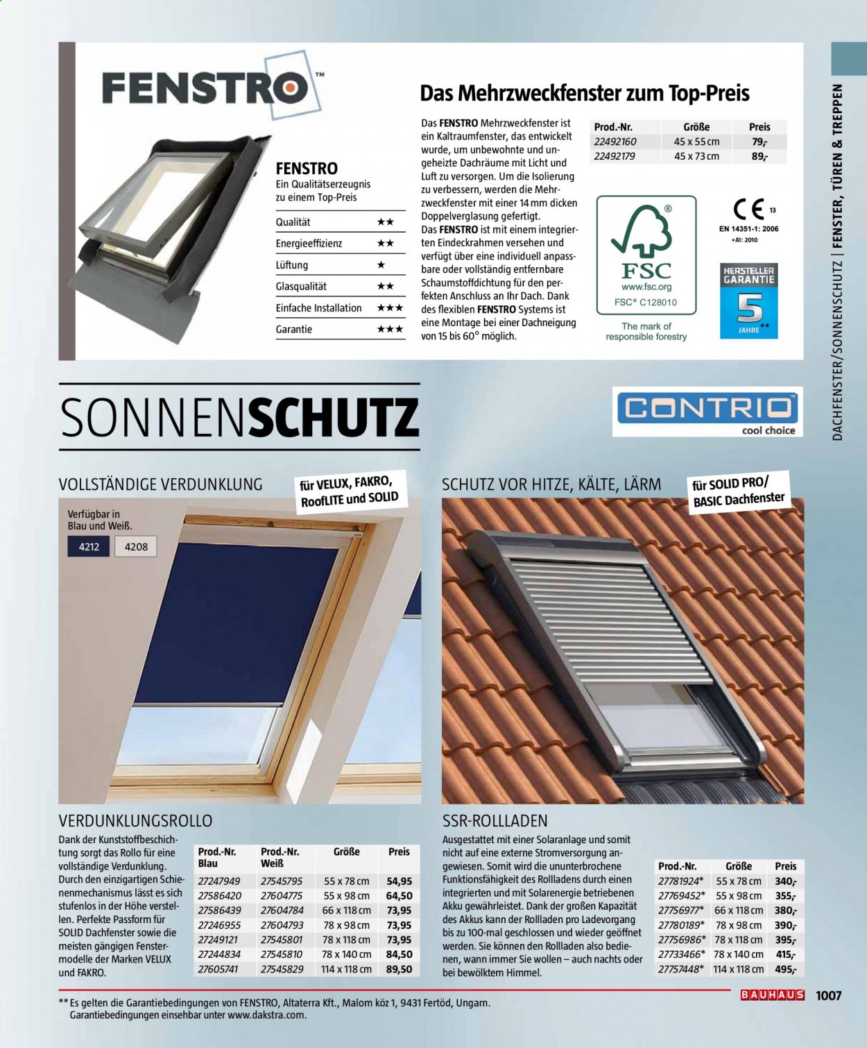 Bauhaus Prospekte . Seite 1007