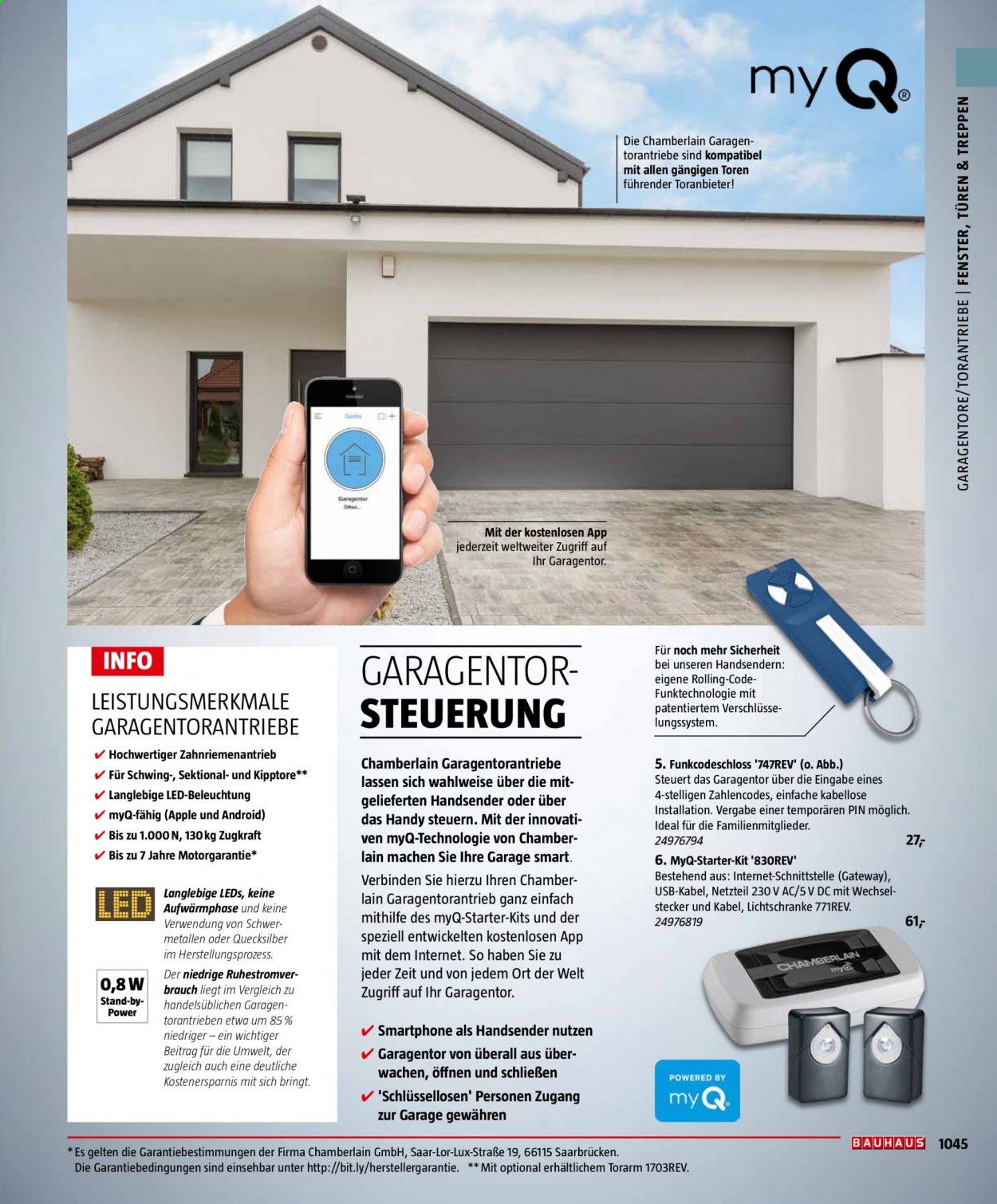 Bauhaus Prospekte . Seite 1045