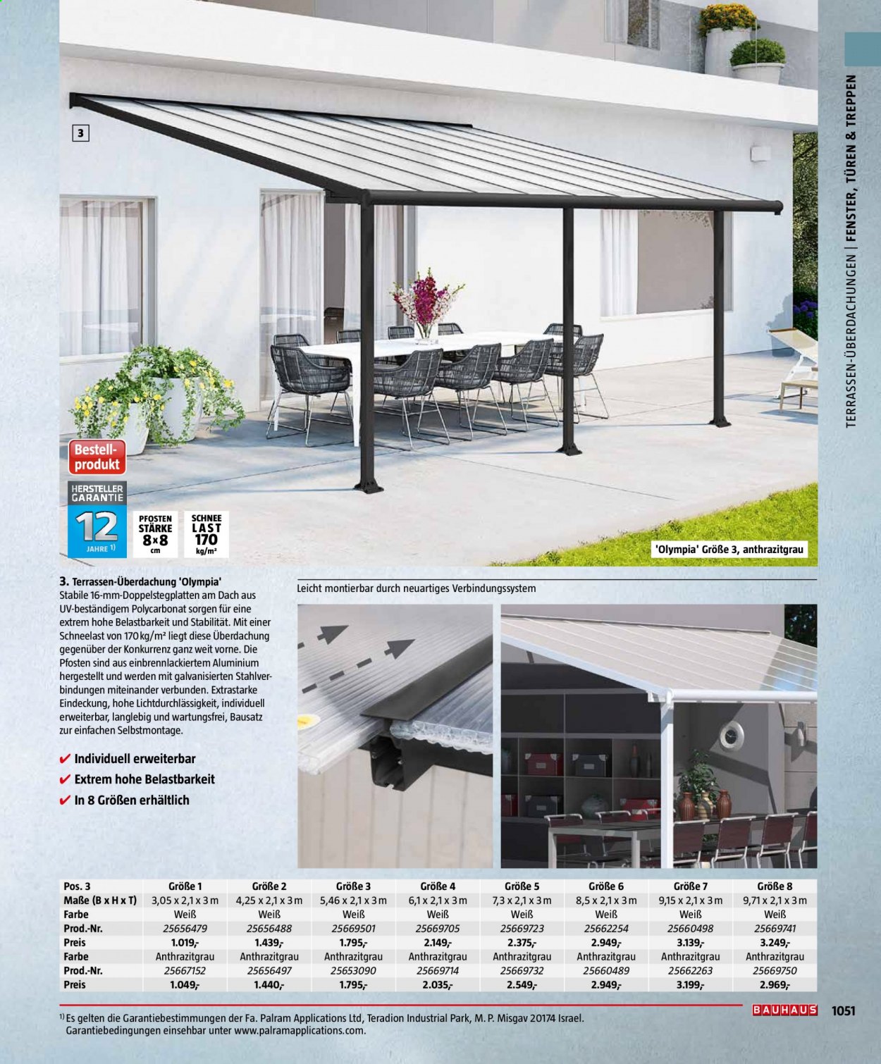 Bauhaus Prospekte . Seite 1051